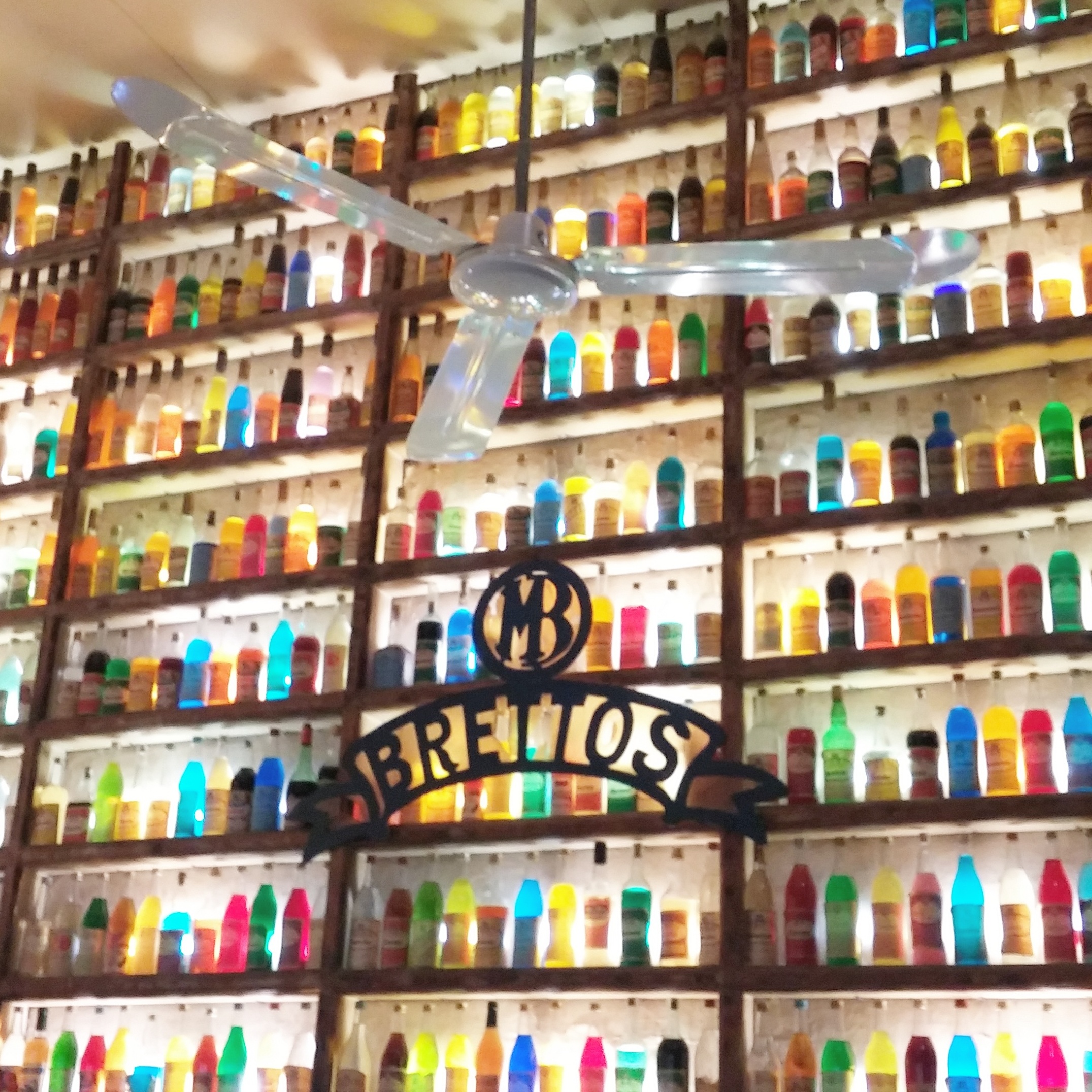 Colorful walls at the Brettos Distillery Athens