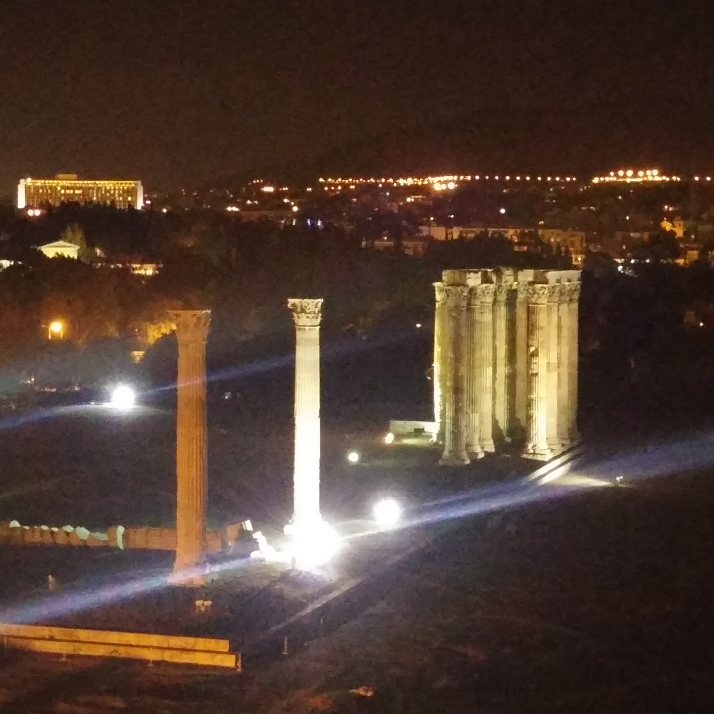 Temple of Zeus from Athens Gate Hotel