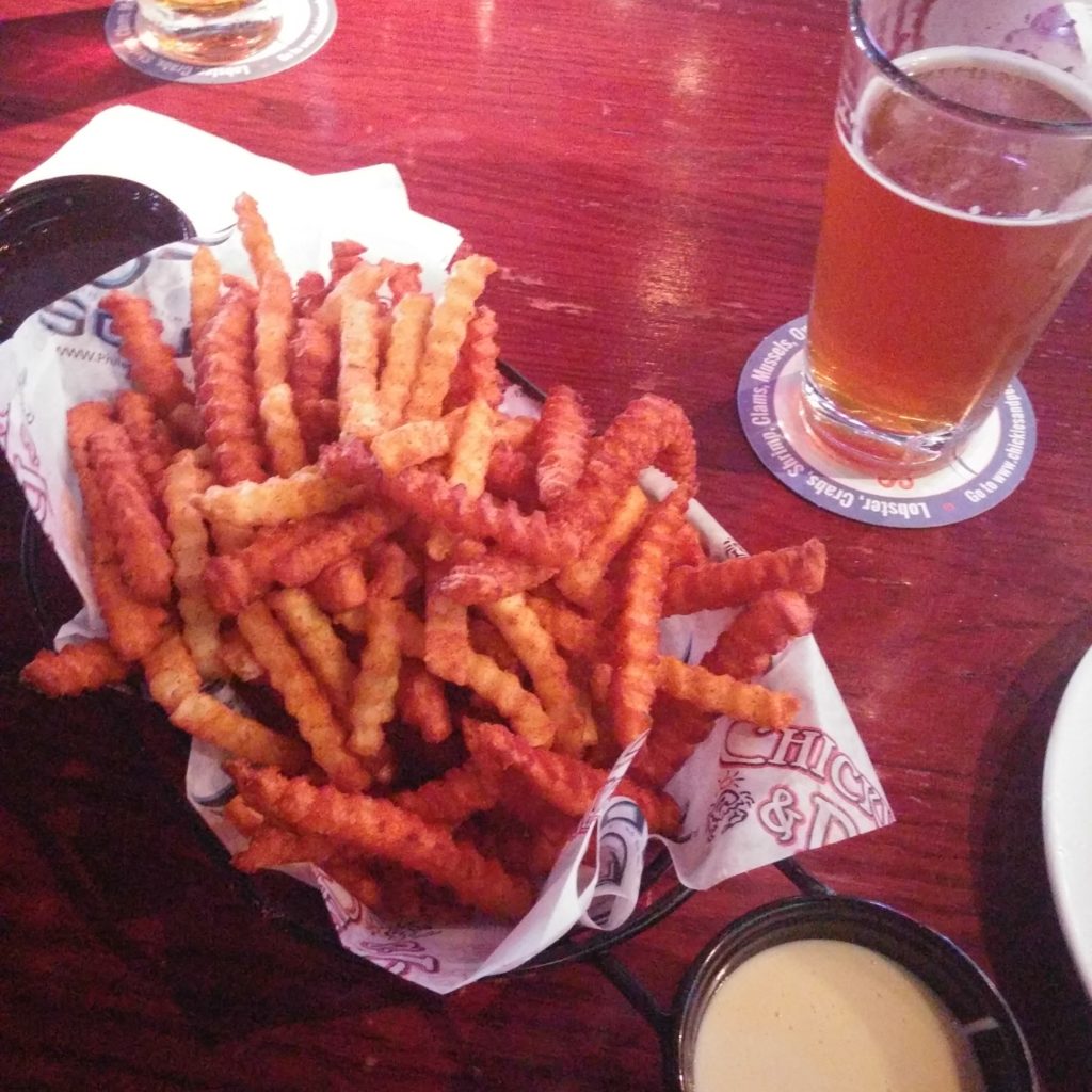 Infamous crab fries at Chickie's and Pete's