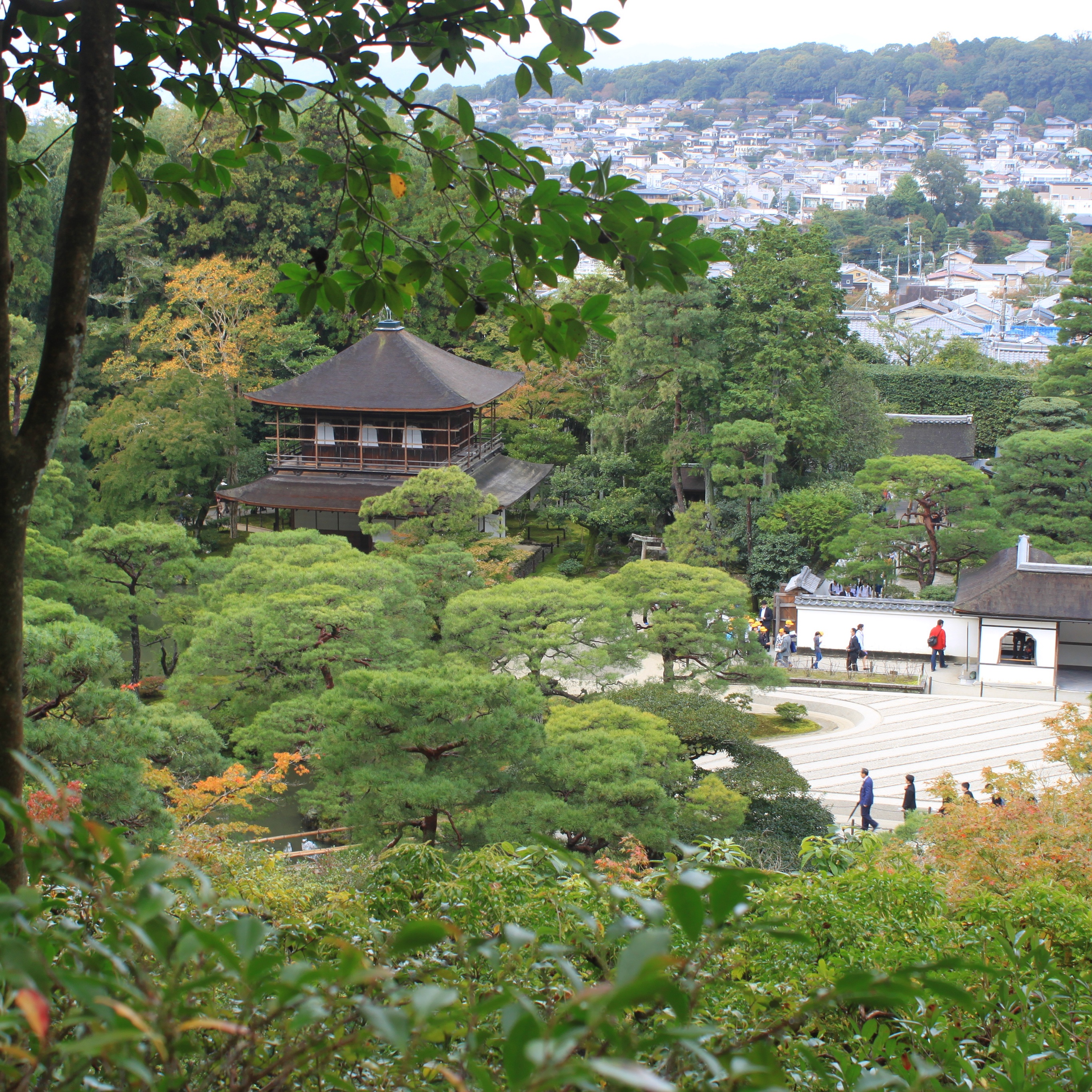 Views of Ginkaku-ji Temple