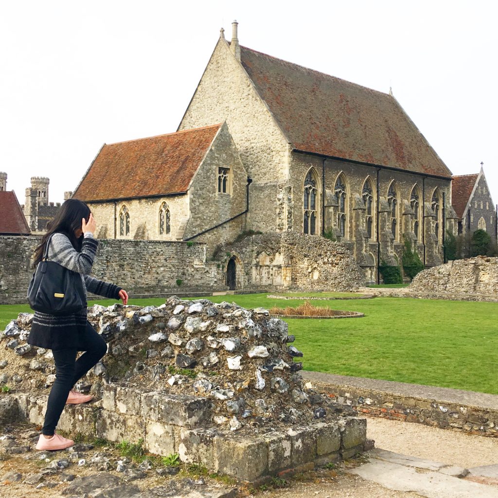 Exploring the grounds of St. Augustine Abbey