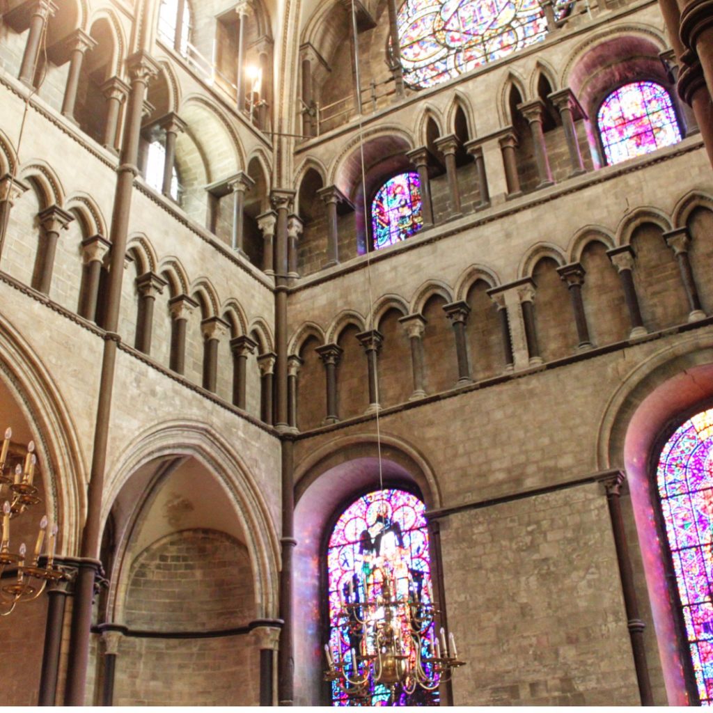 Stained glass windows in Canterbury Cathedral