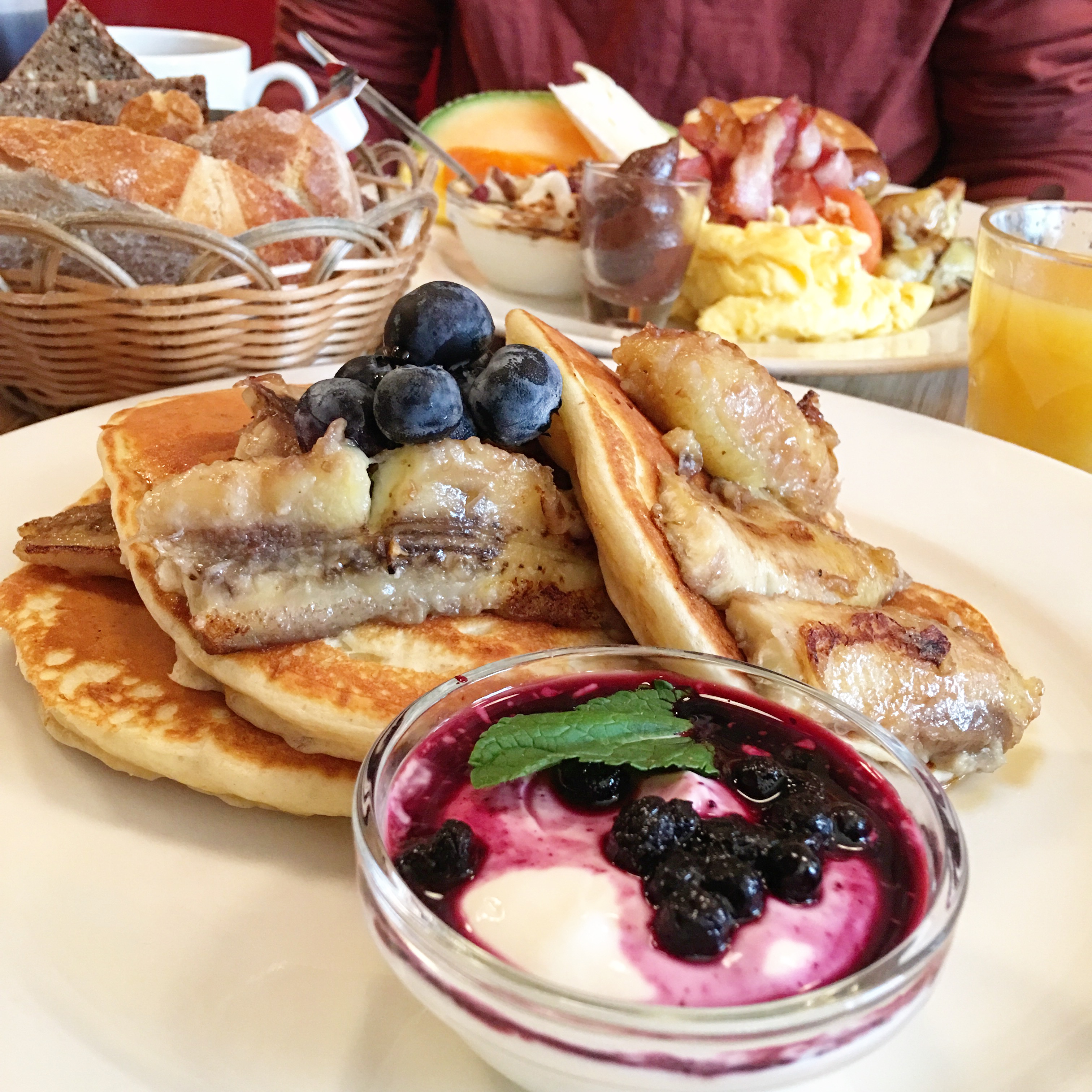 Blueberry pancakes at the Laundromat Cafe in Reykjavik