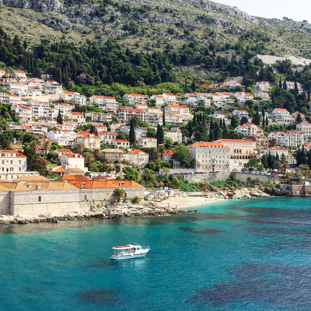 Crystal blue waters of Dubrovnik