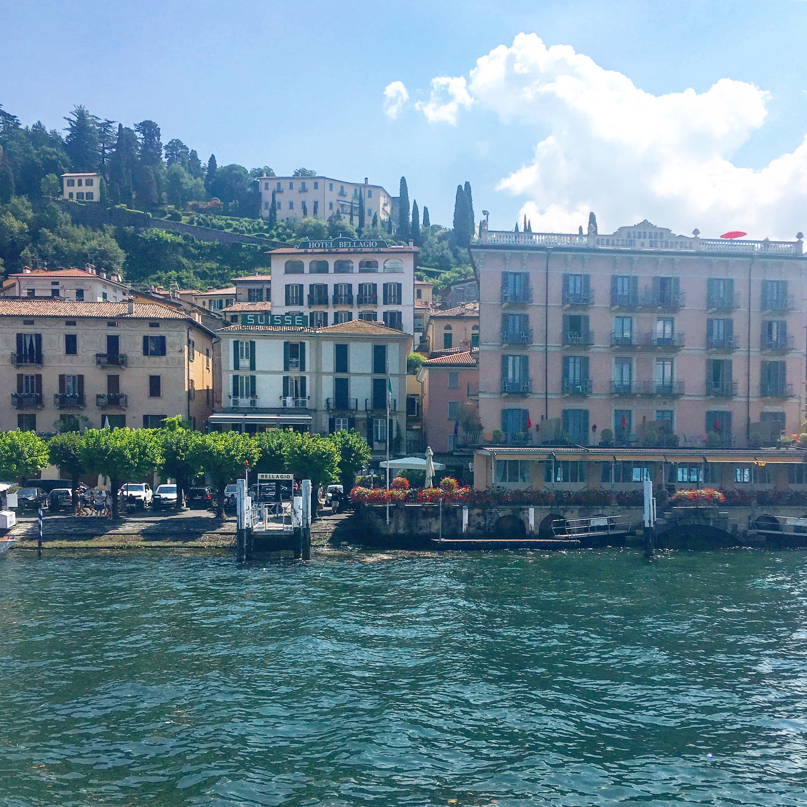 Views of Bellagio from the ferry