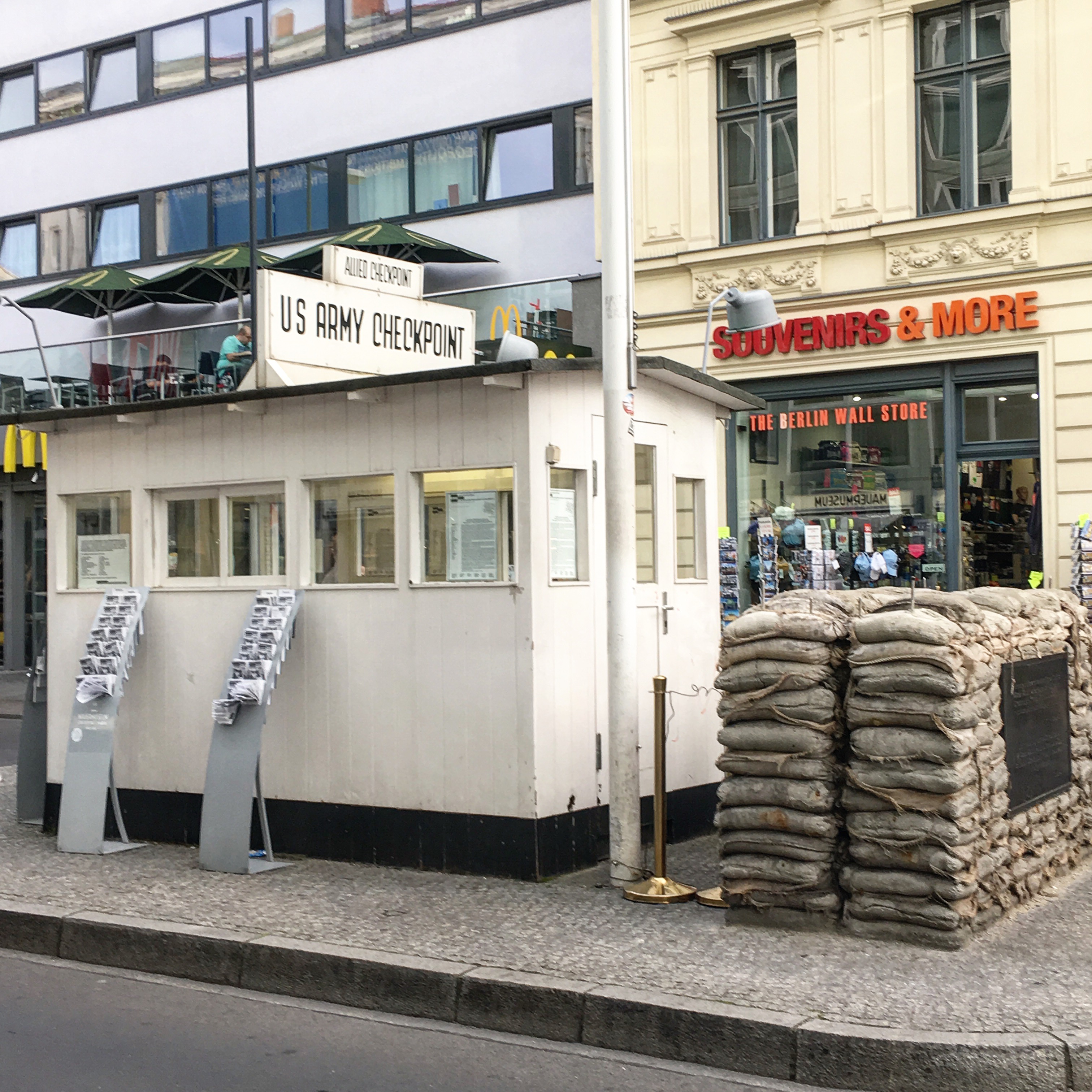 Checkpoint charlie in Potsdamer Platz Berln Germany