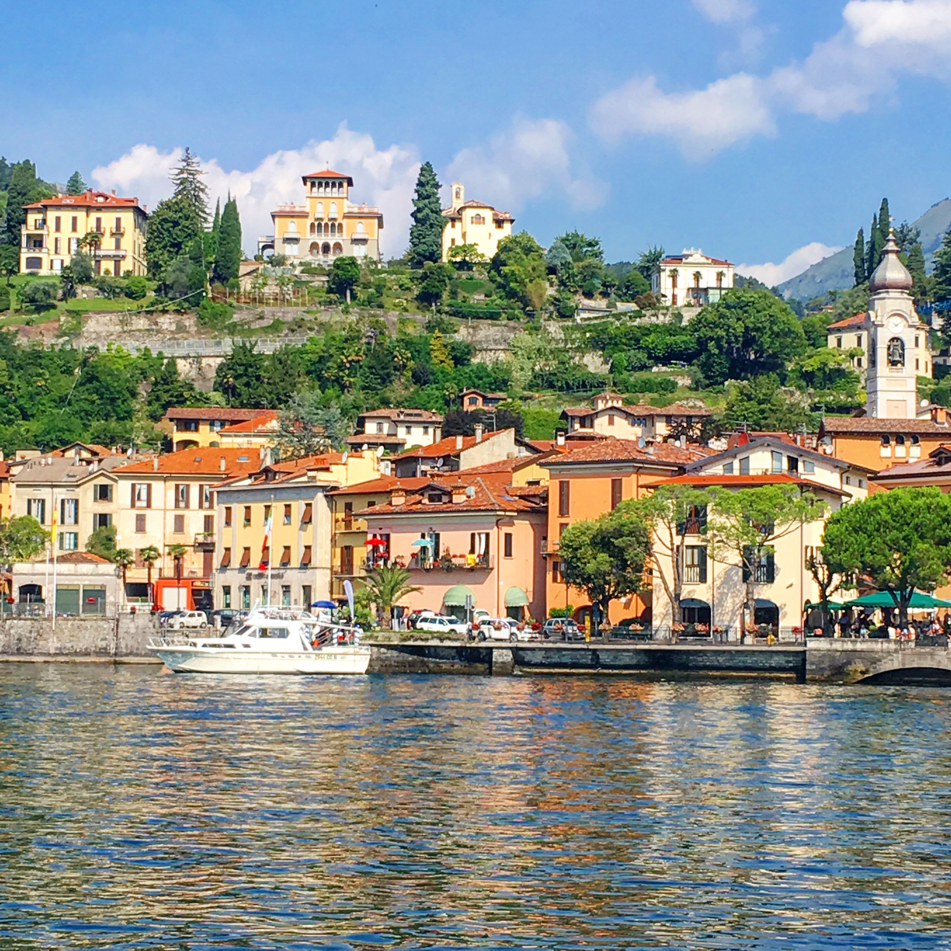 Views of Menaggio from the ferry