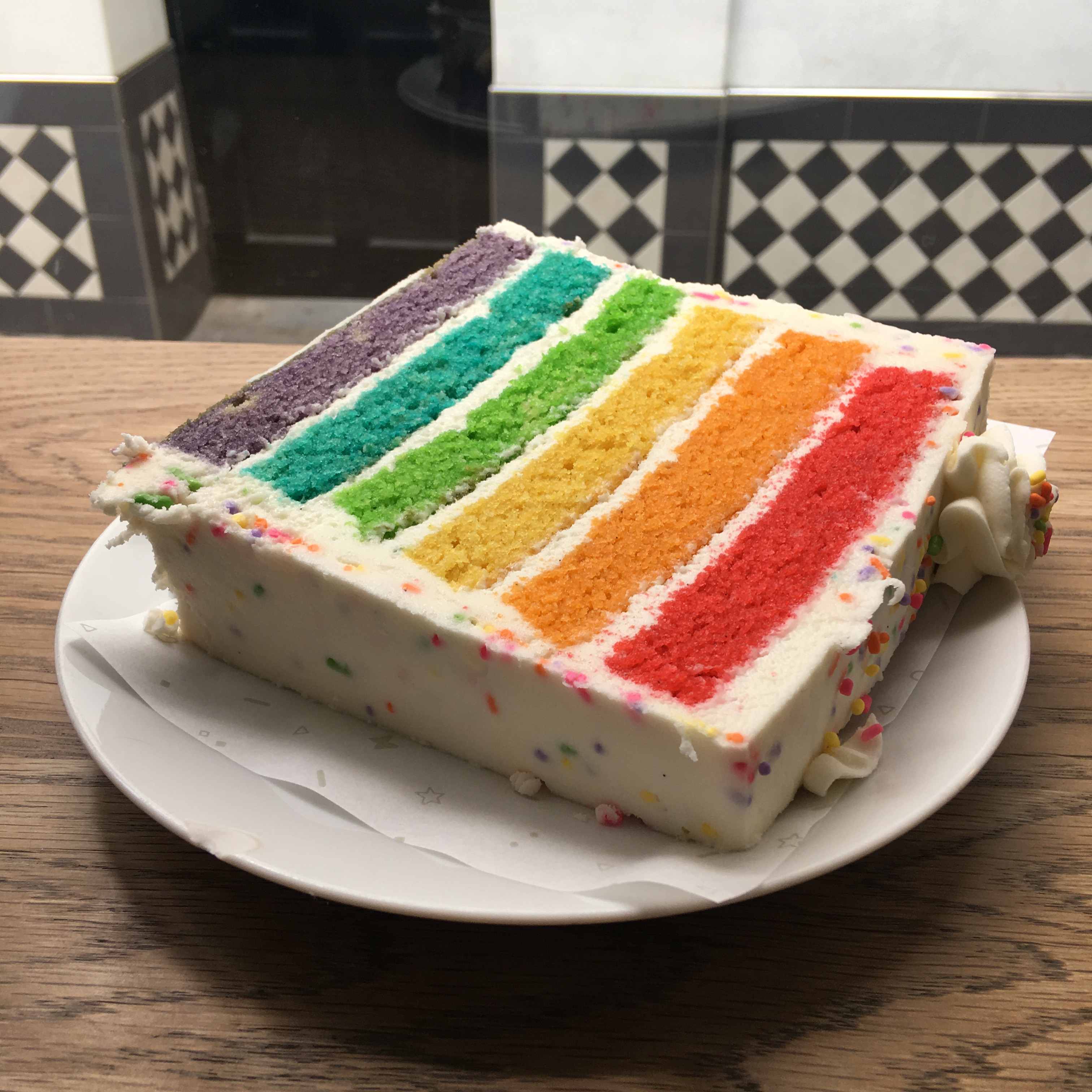 Crumbs and Doilies rainbow cake