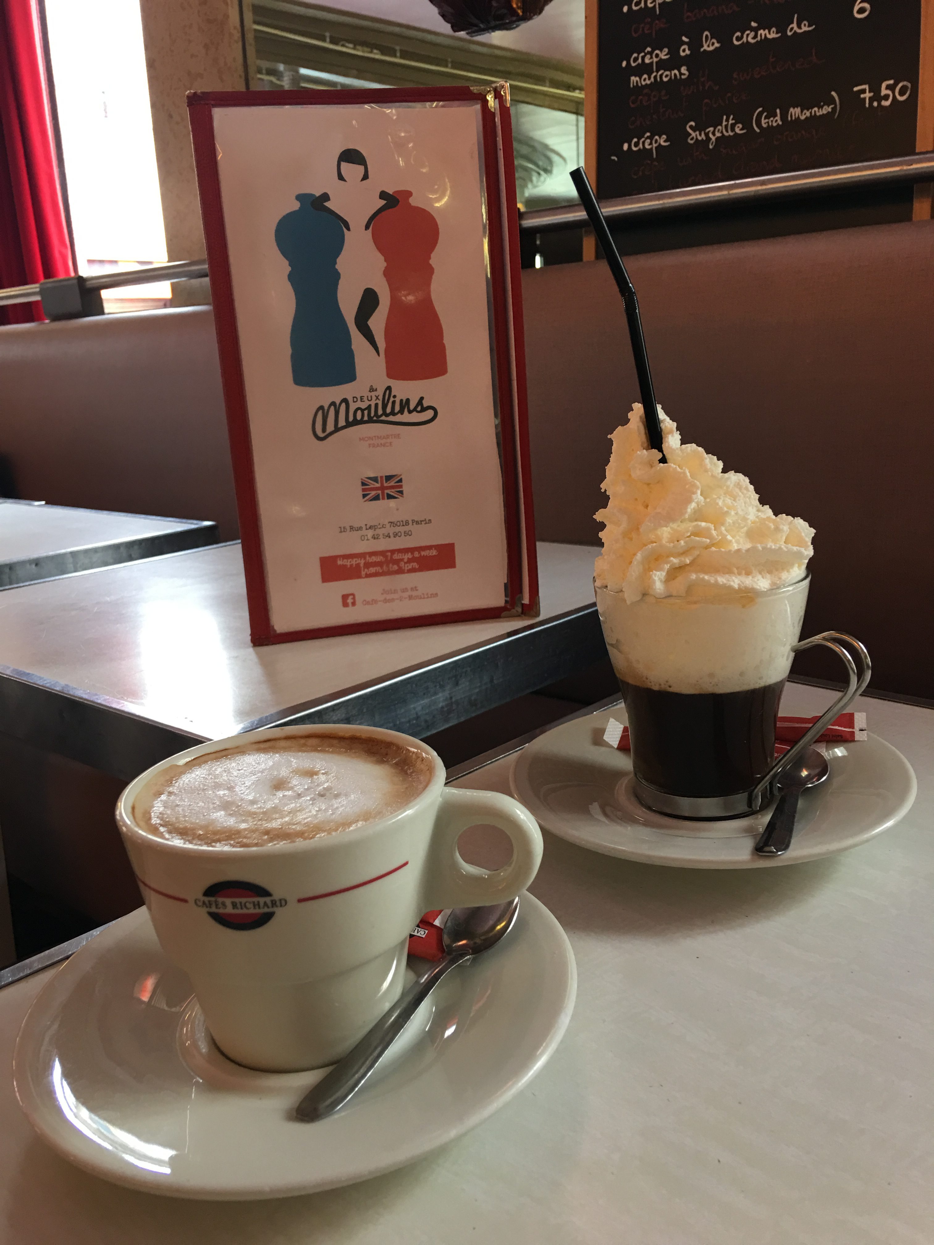 Cafe Les Deux Moulins from Amelie