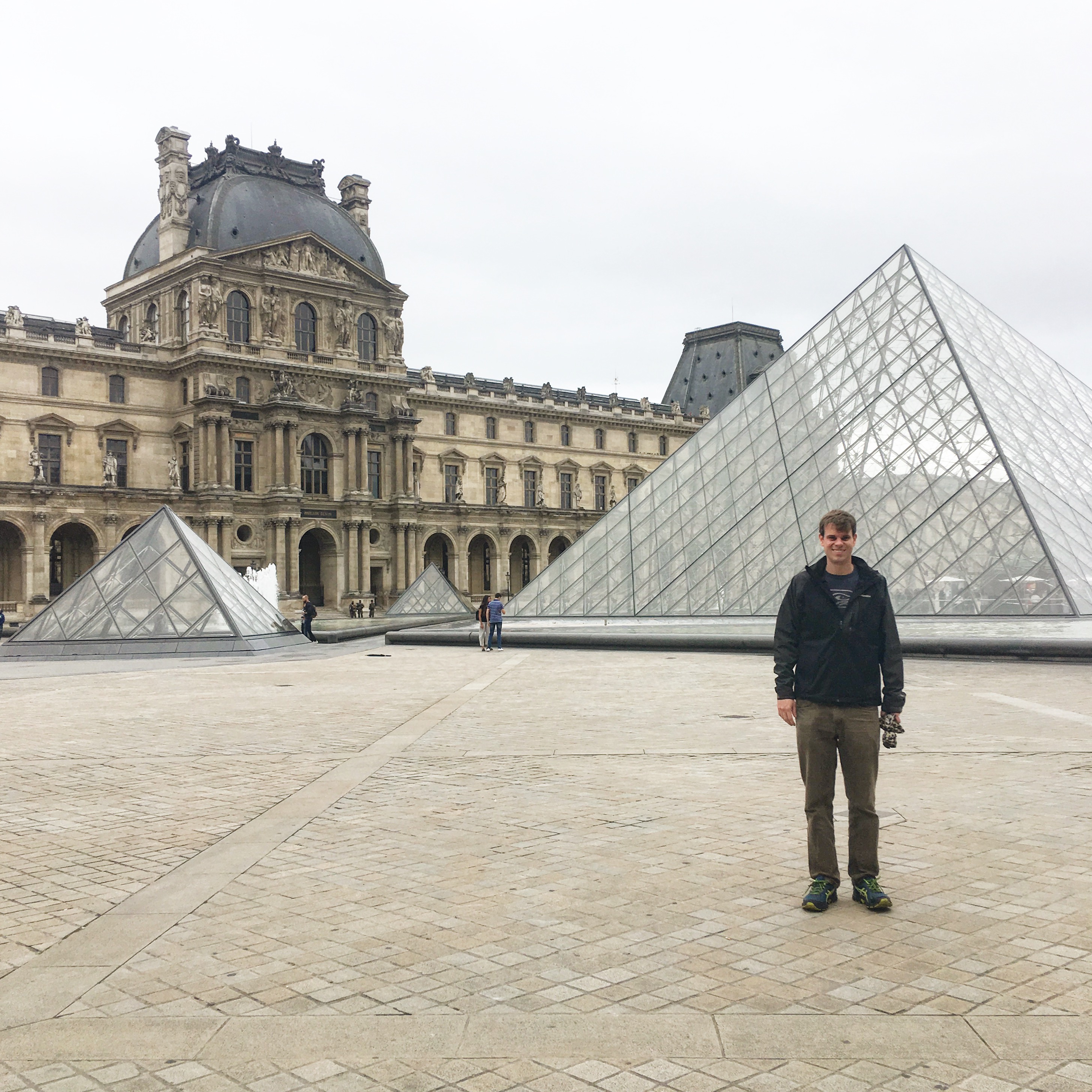 Alone at the Louvre Museum in Paris