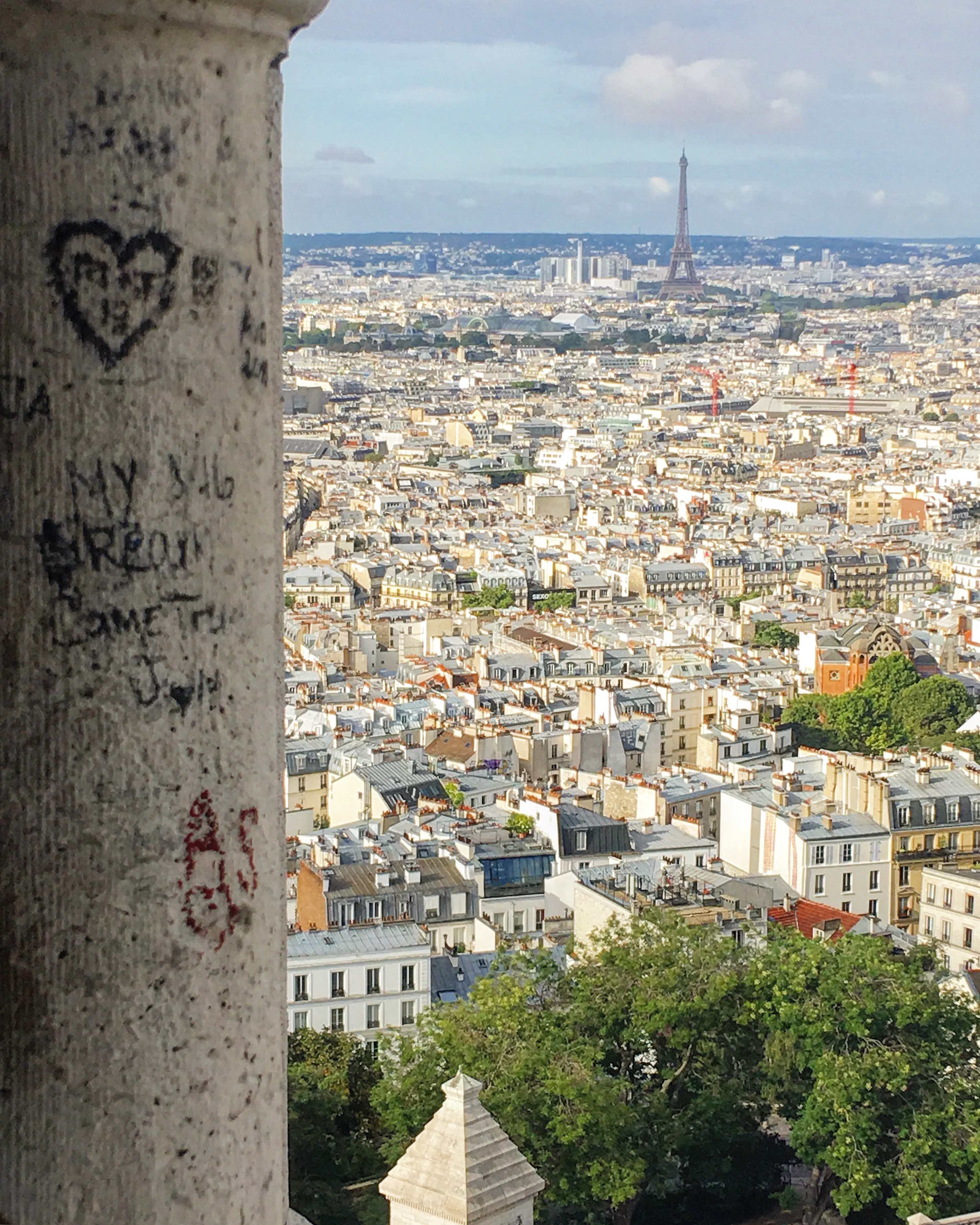 Views from the dome of Sacre Coeur