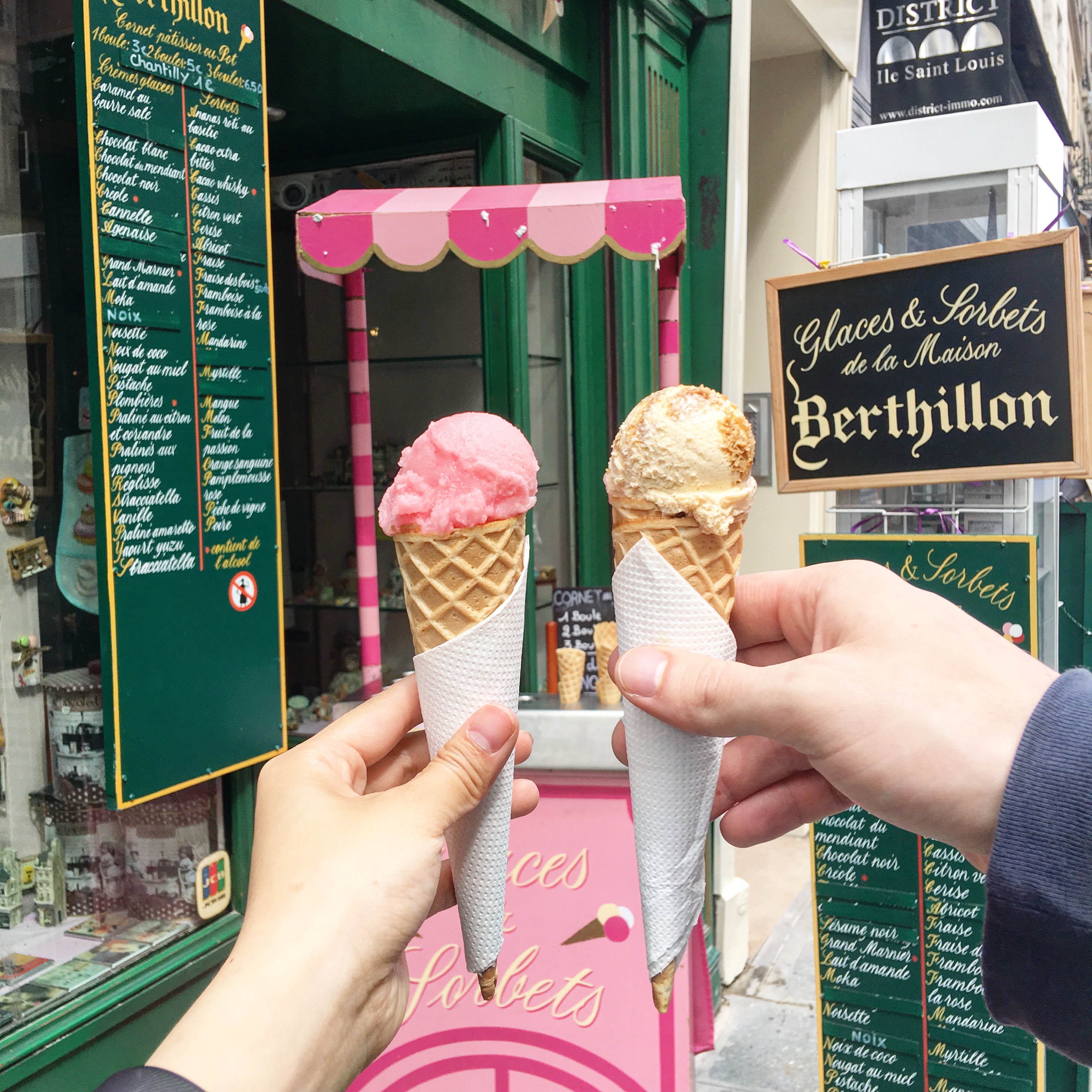 Berthillon Ice Cream in Les Marais