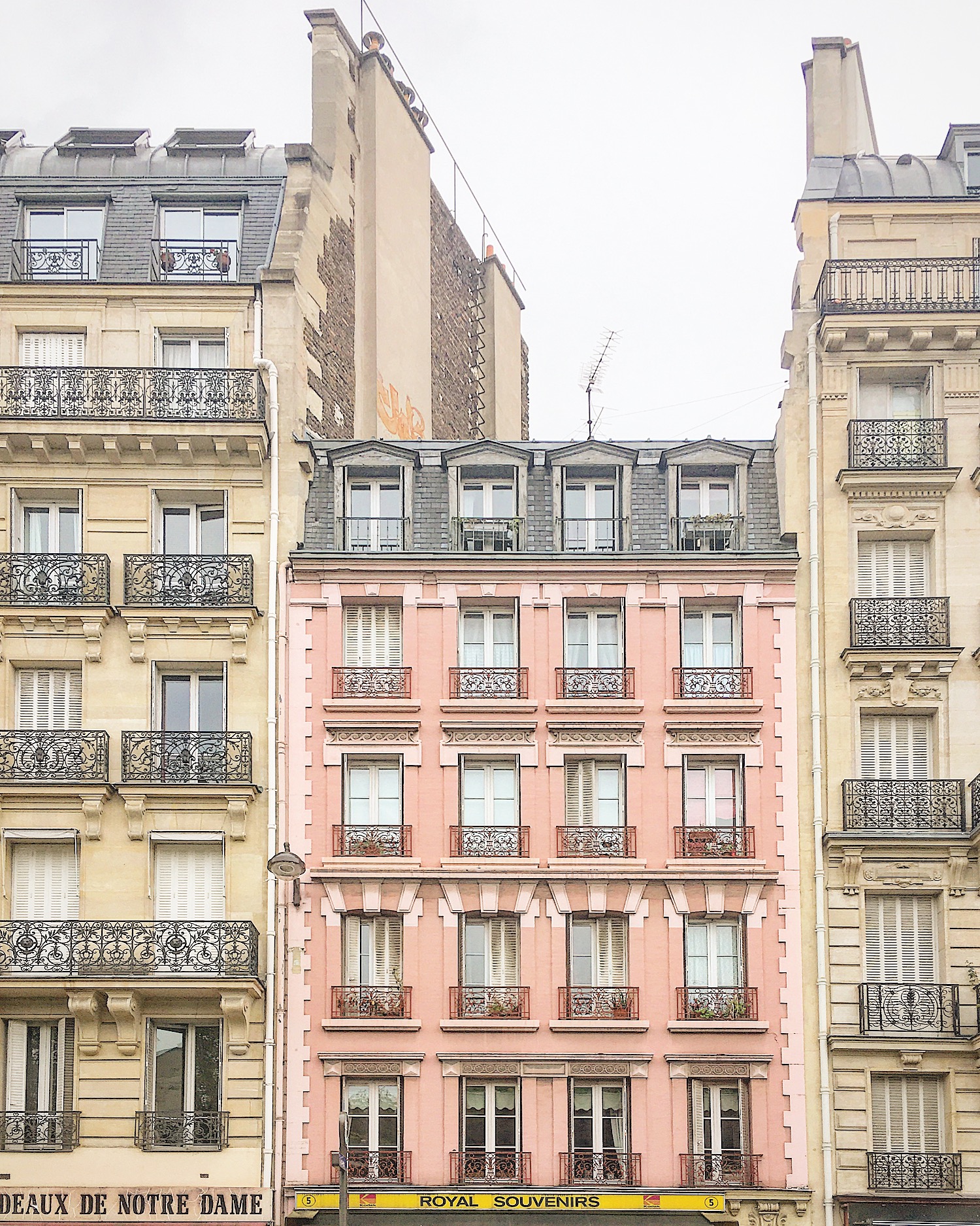 Pink Parisian Balconies