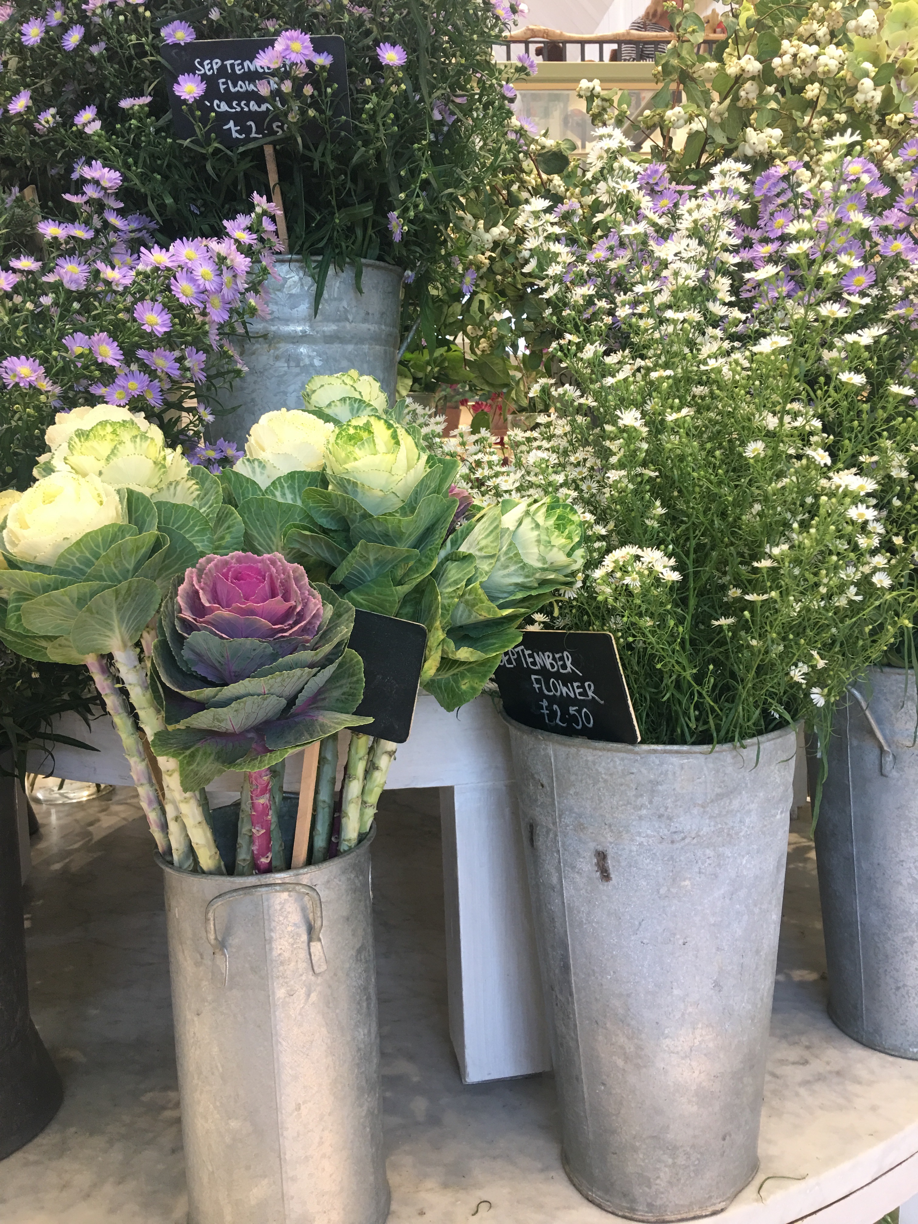 Florist shop at Daylesford Organic 