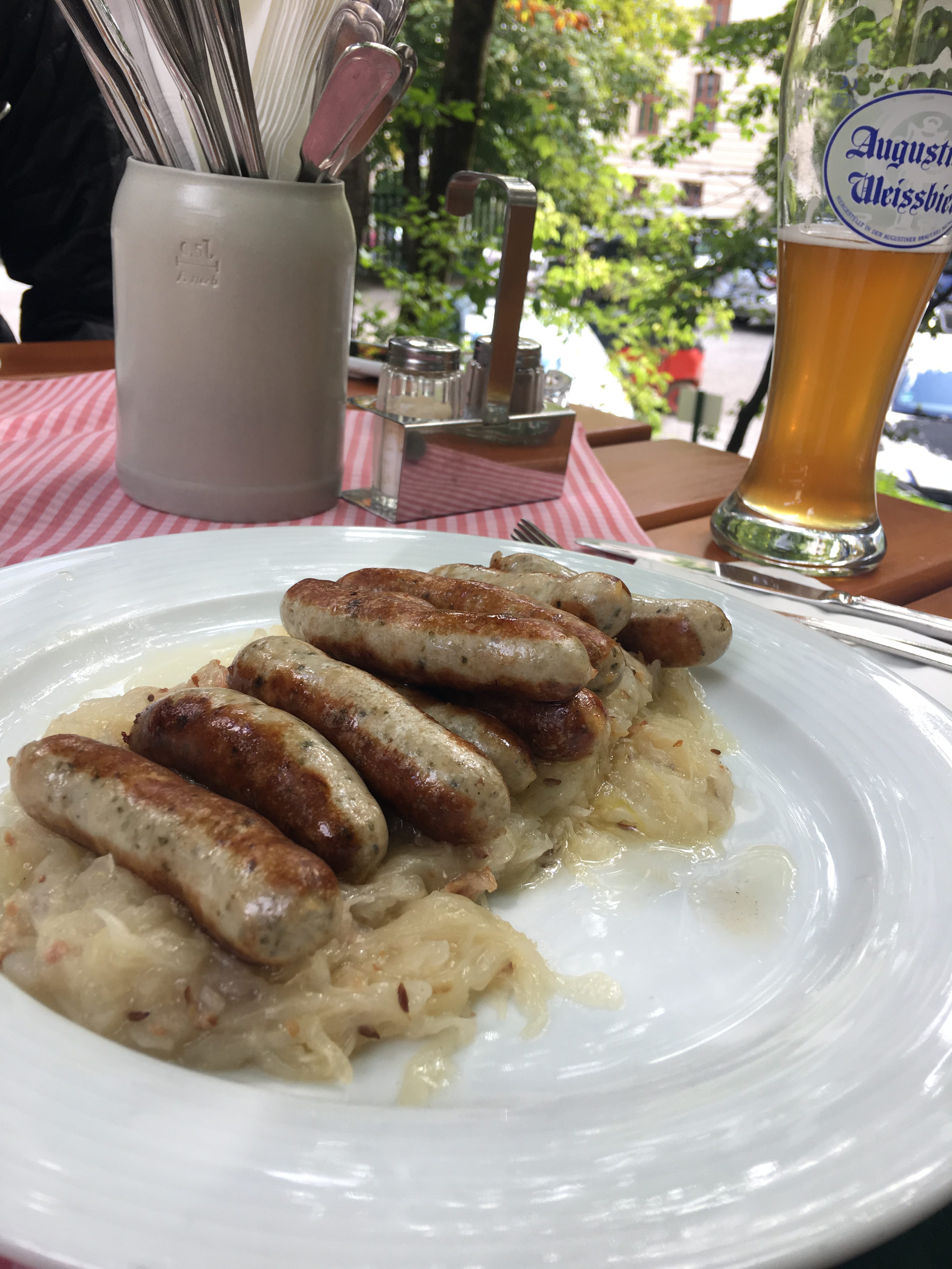 Sausage plate at Augustiner Keller