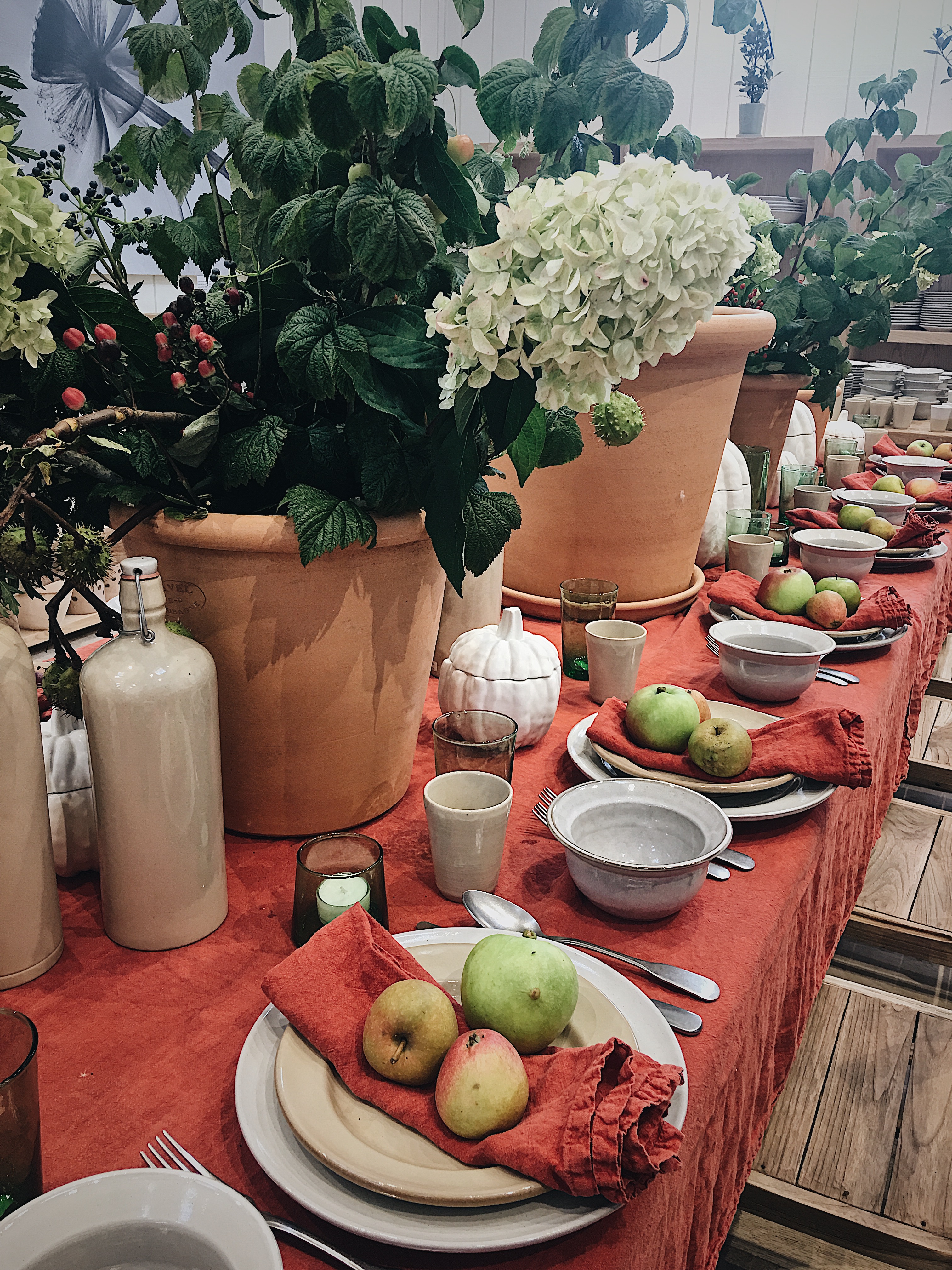 Seasonal decor at Daylesford Organic Farm