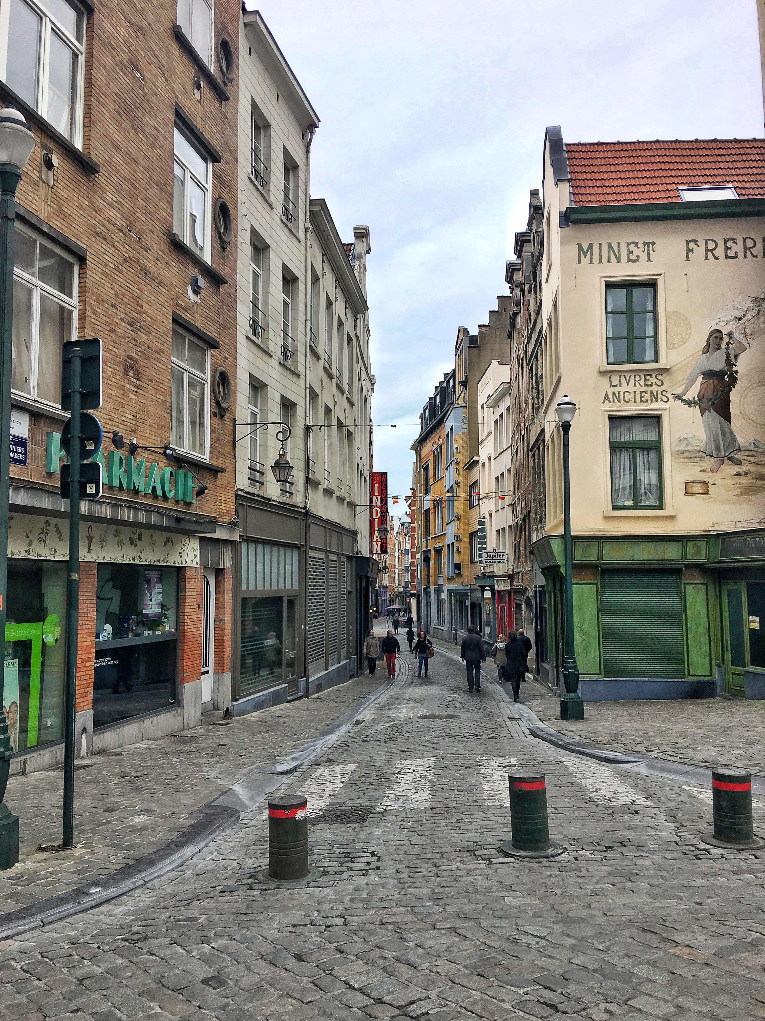 Narrow streets of brussels