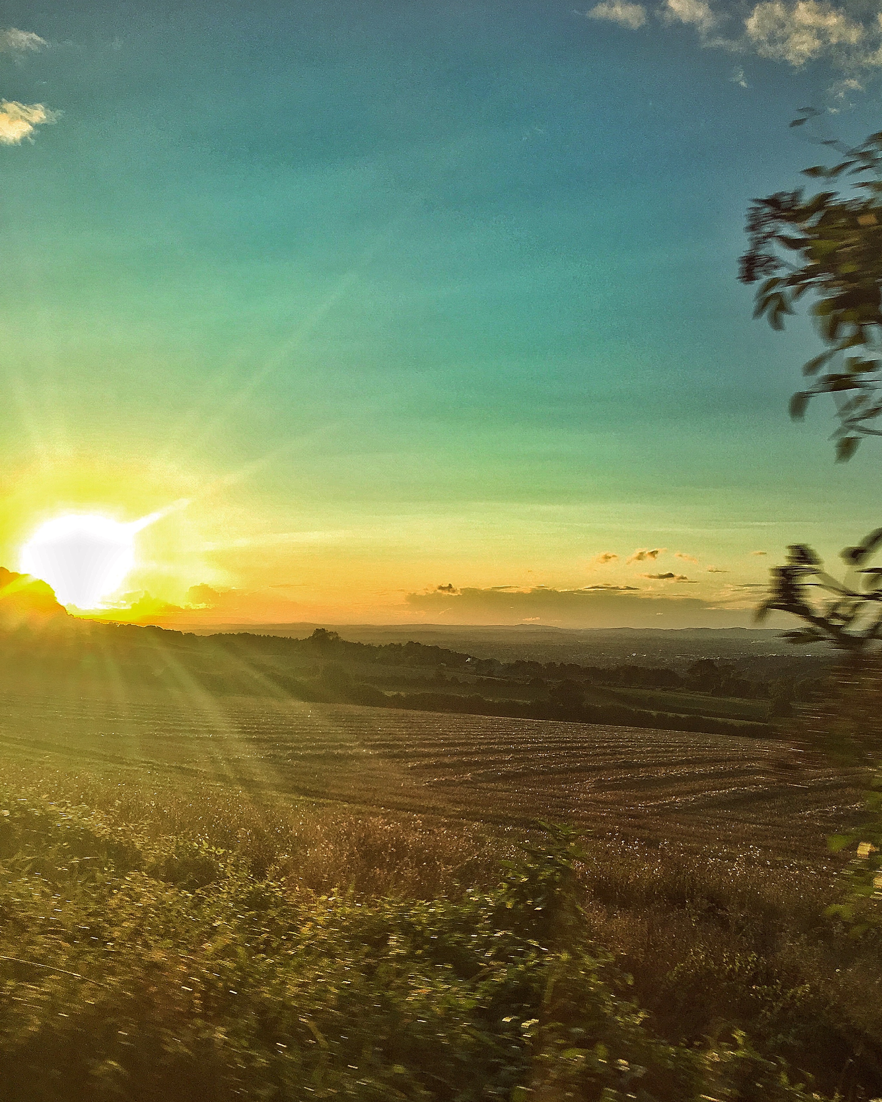 Beautiful sunsets in the Cotswolds