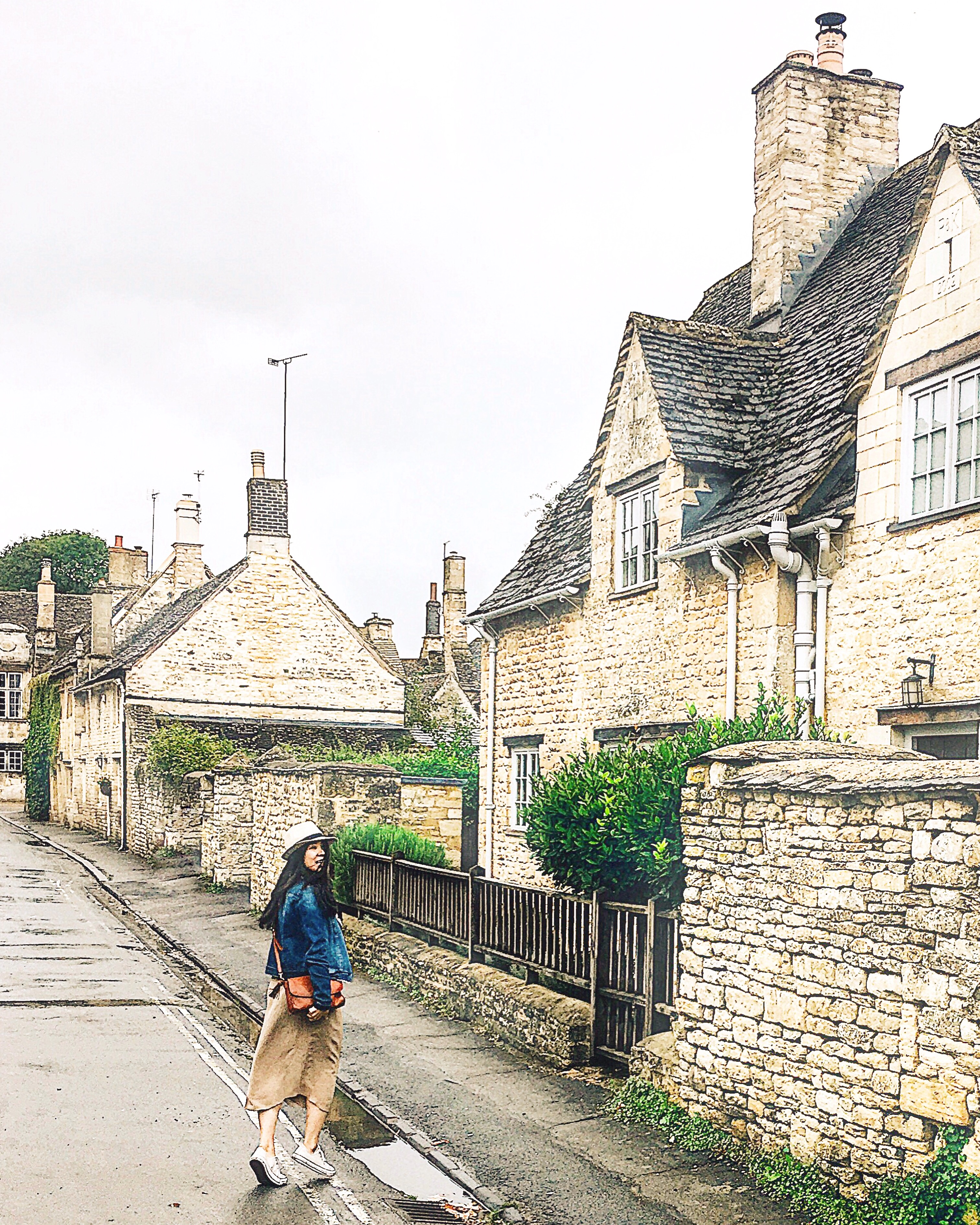 Honey colored limestone homes in the Cotswolds
