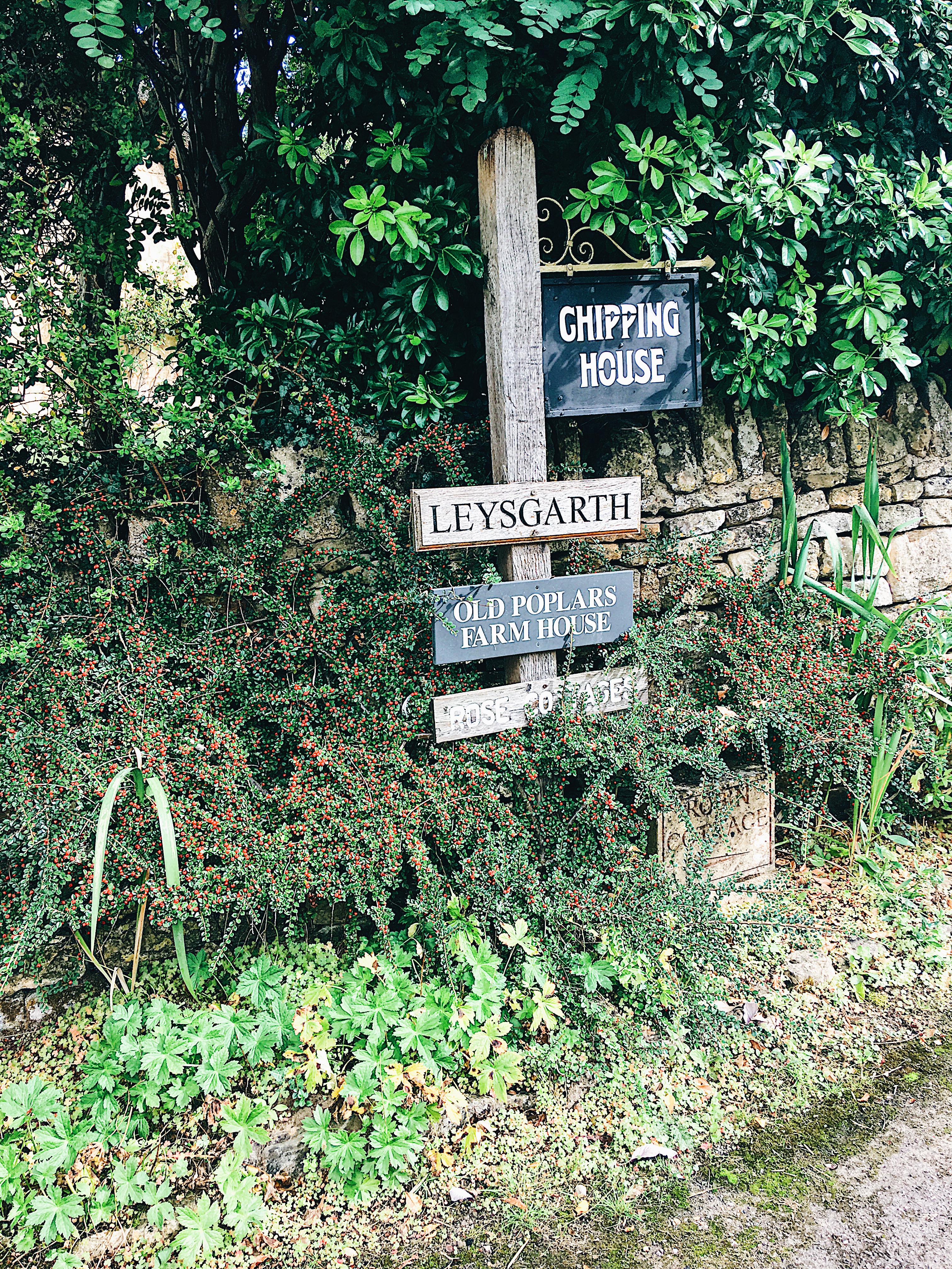 Cute street signs in Chipping Campden