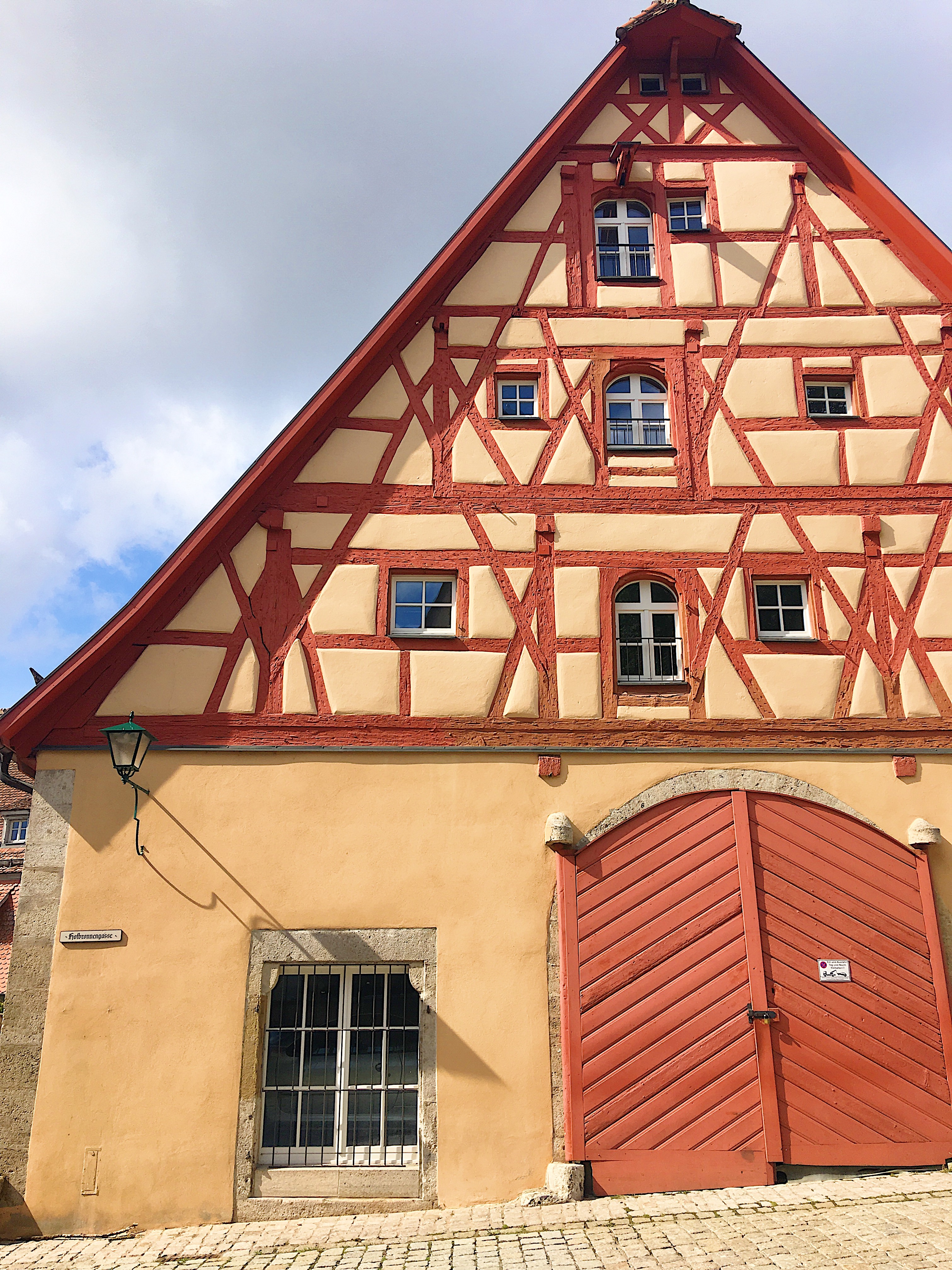 Timbered buildings in Rothenburg