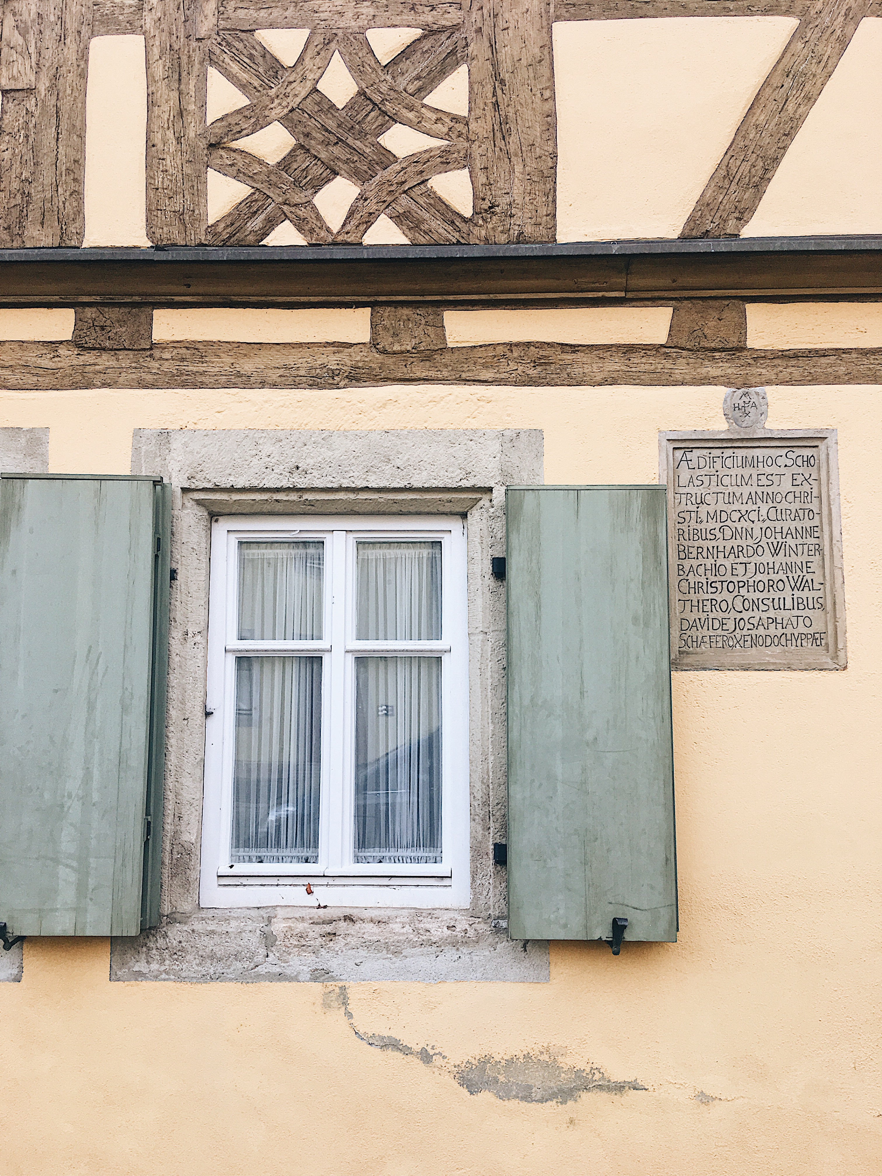 Cute windows in Rothenburg