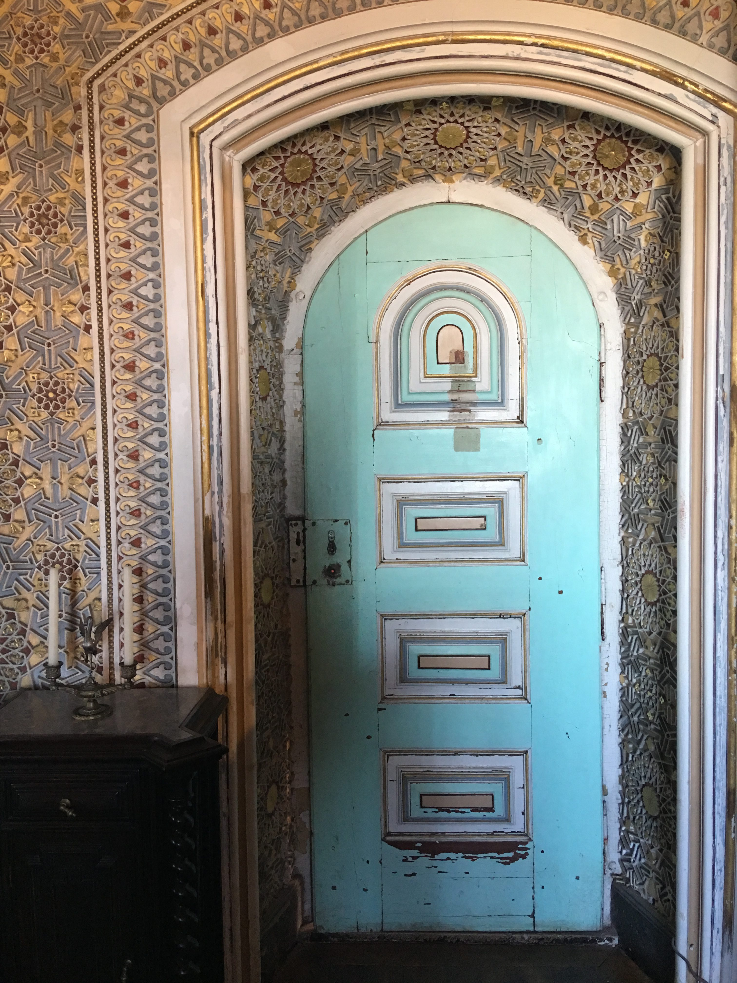 Intricate doors at Pena Palace