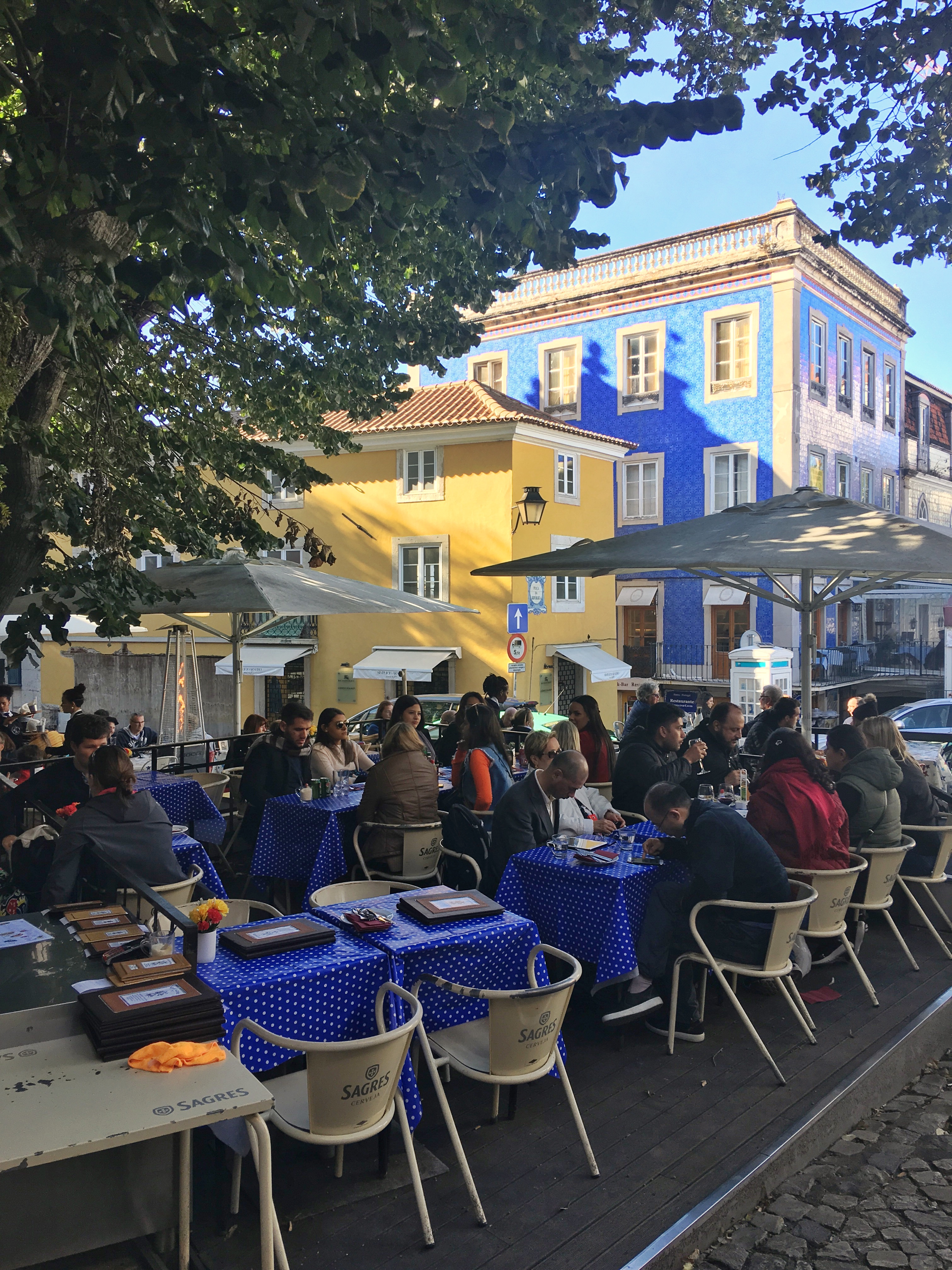 Lounging for lunch in Sintra