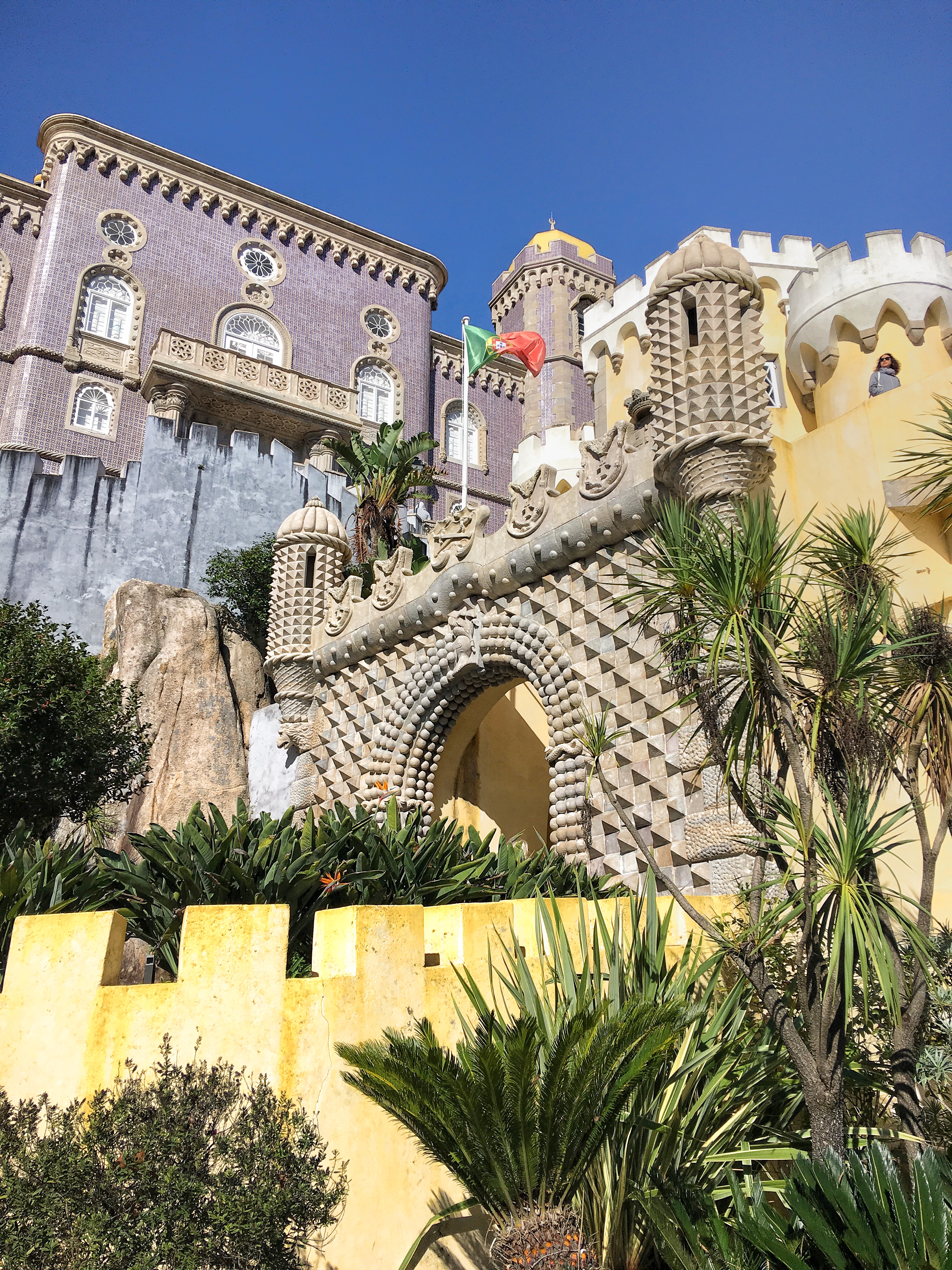 Walking up to Pena Palace