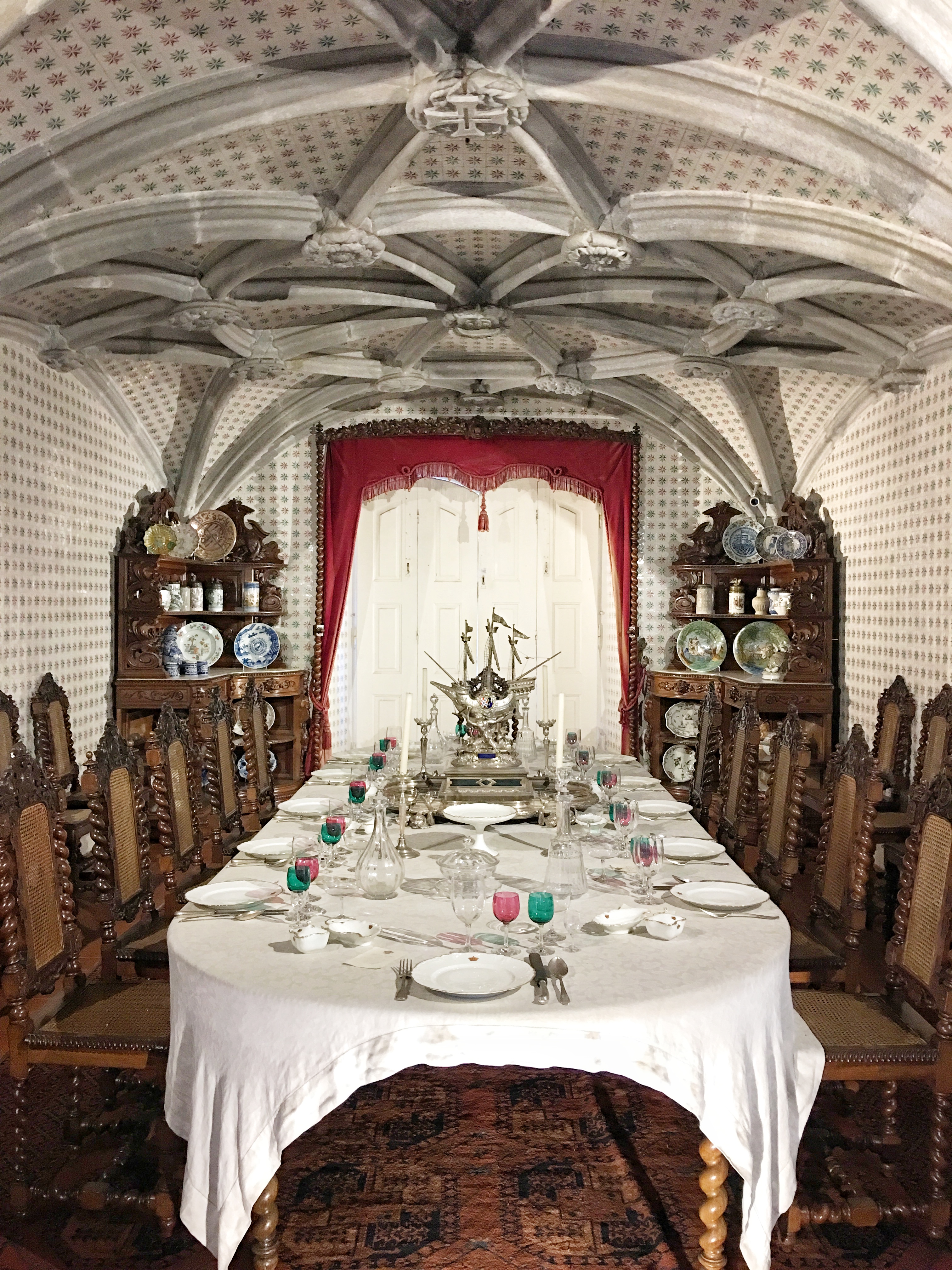 Dining quarters in Pena Palace