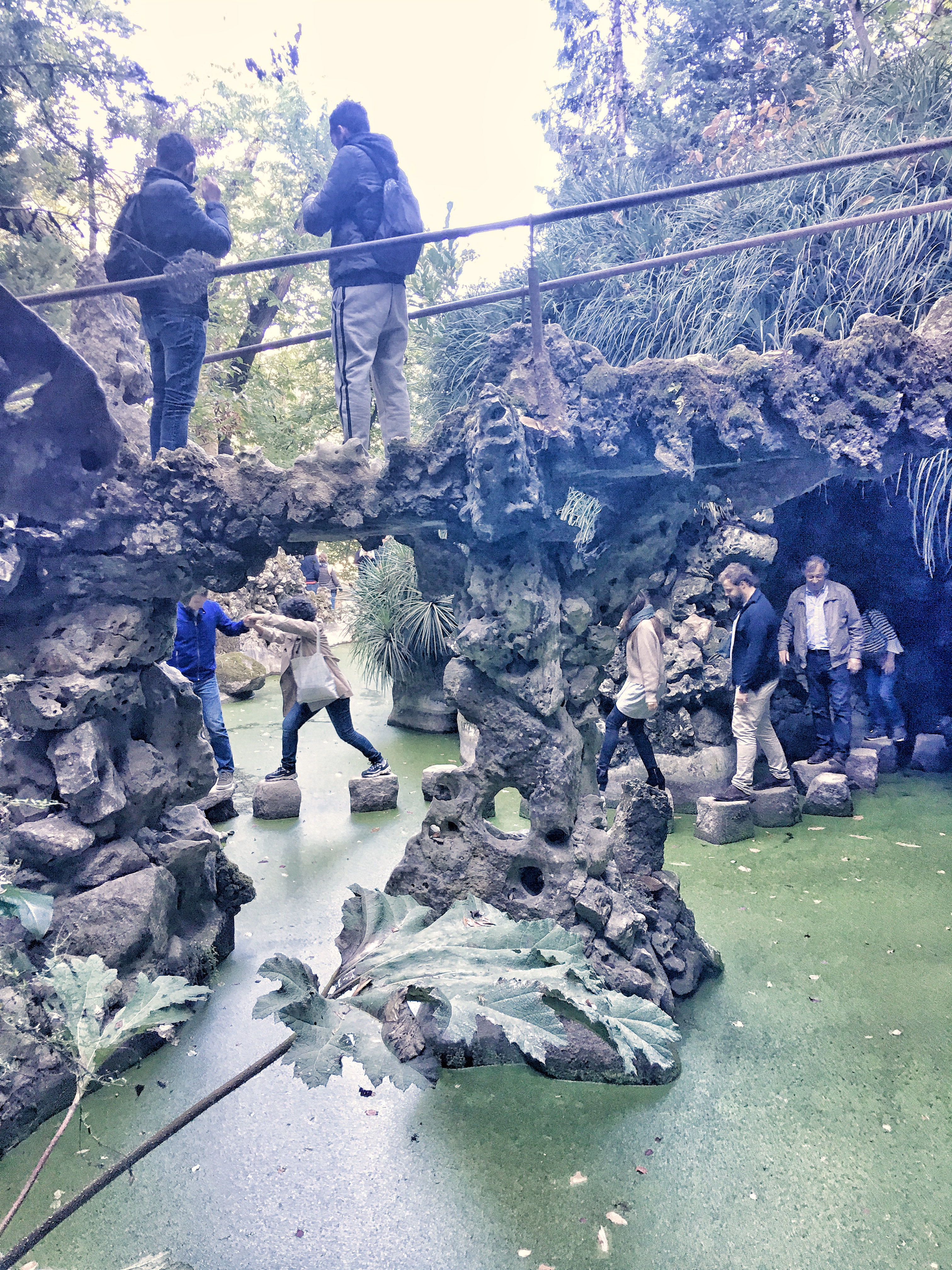 Hidden grottoes in Quinta de Regaleira