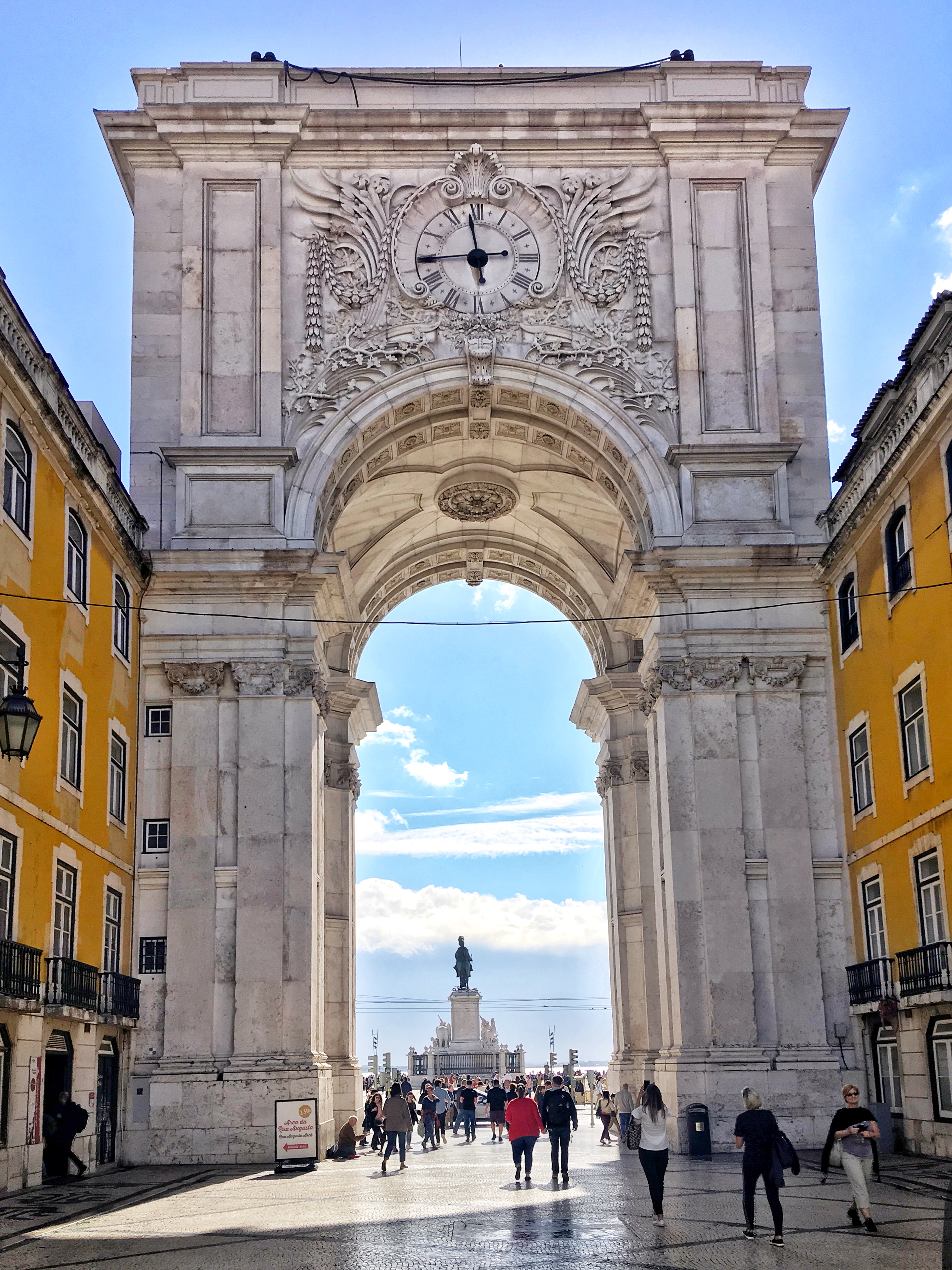 Rua August Arch in Lisbon
