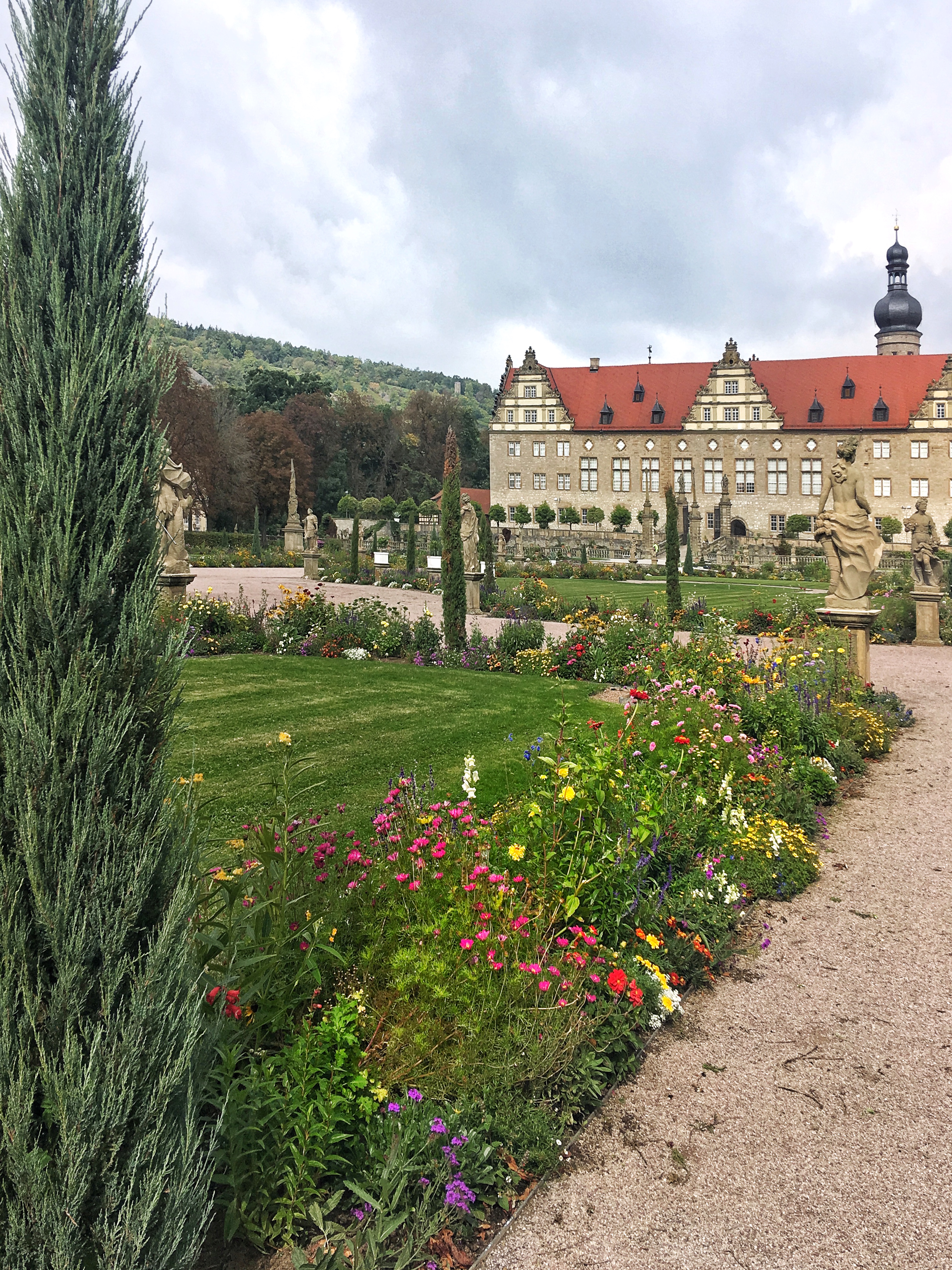 Weikersheim Castle Exterior and Gardens in Germany