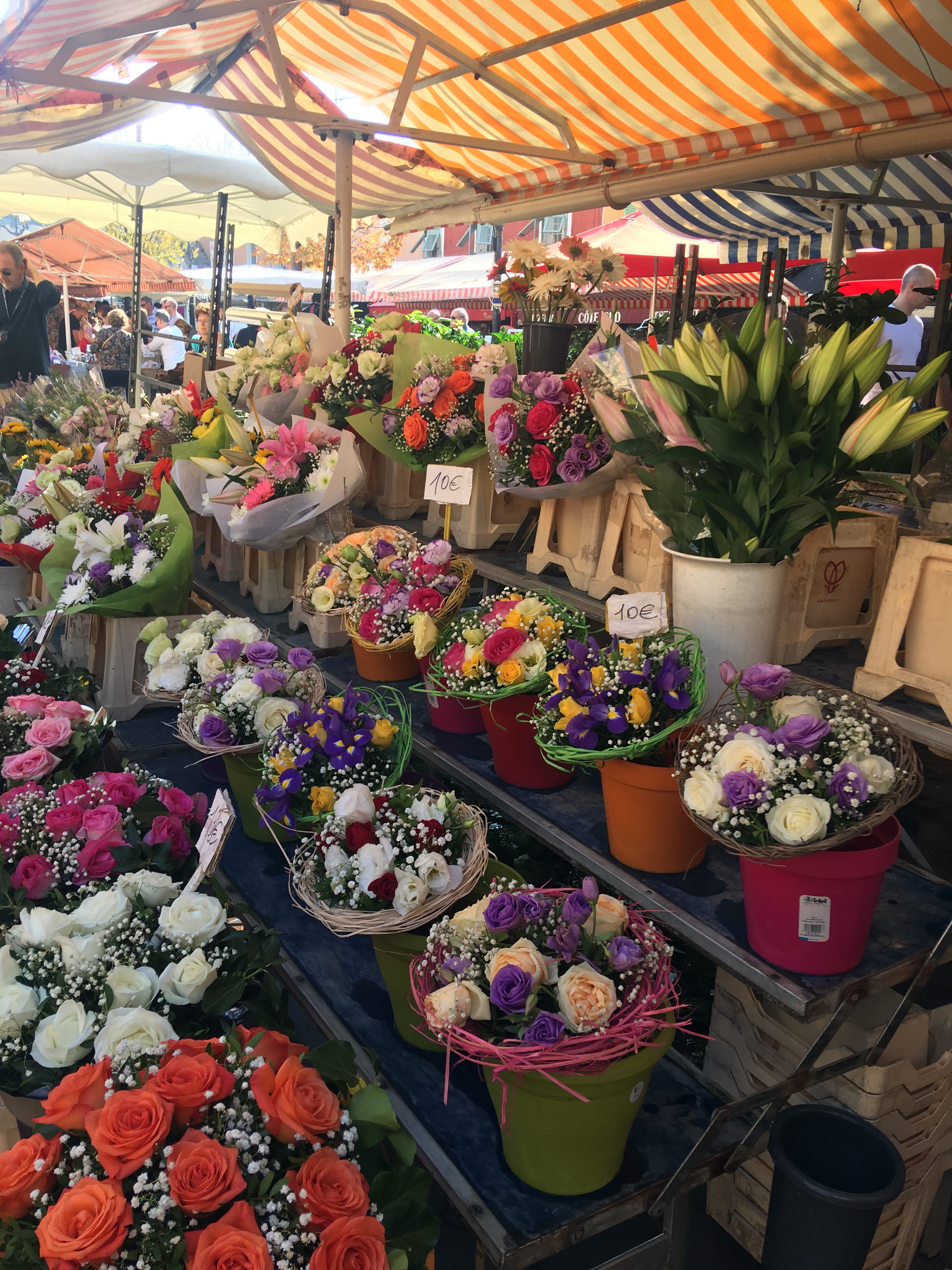 Flowers at the flower market