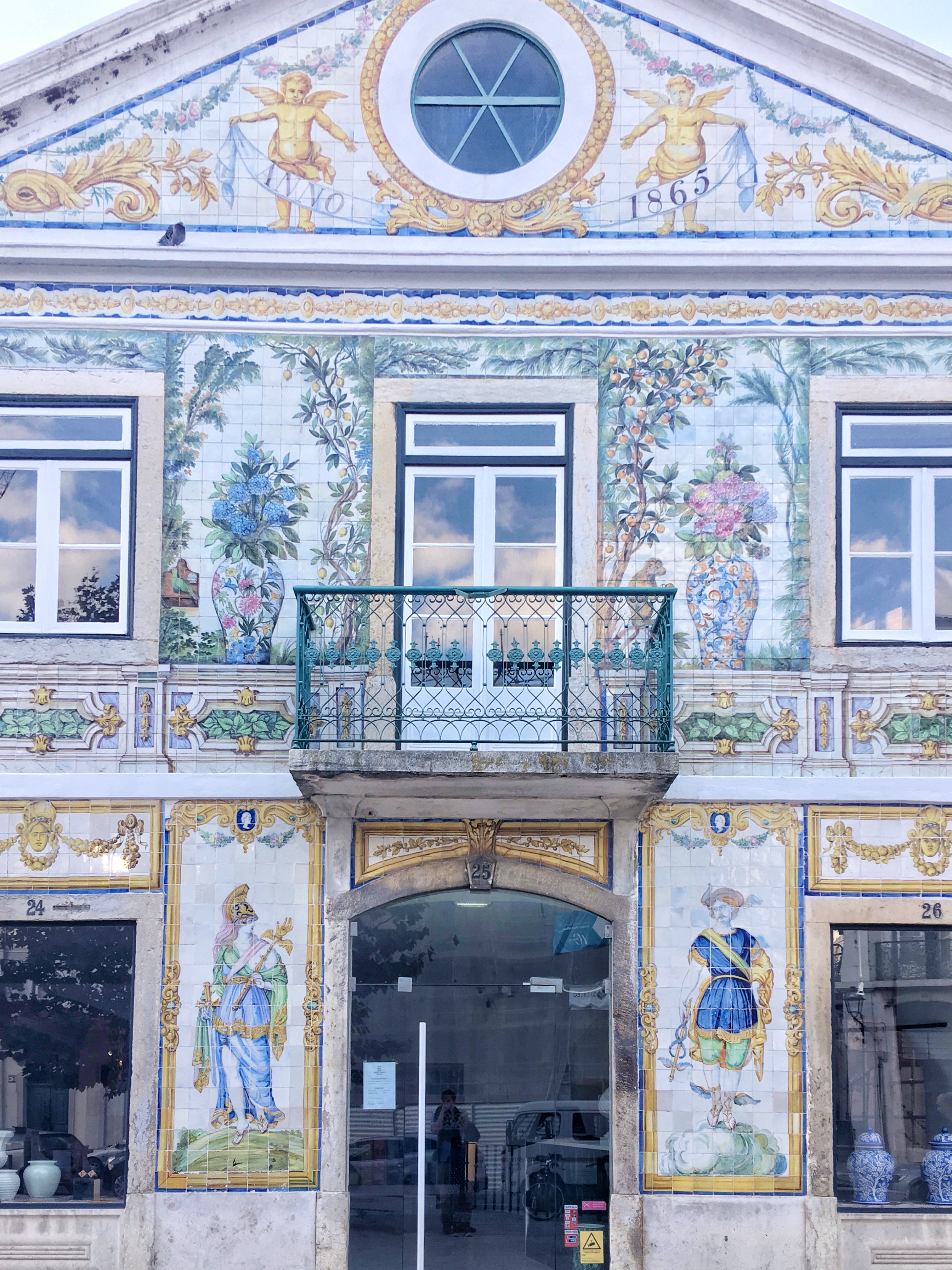 Gorgeous tile buildings in Alfama