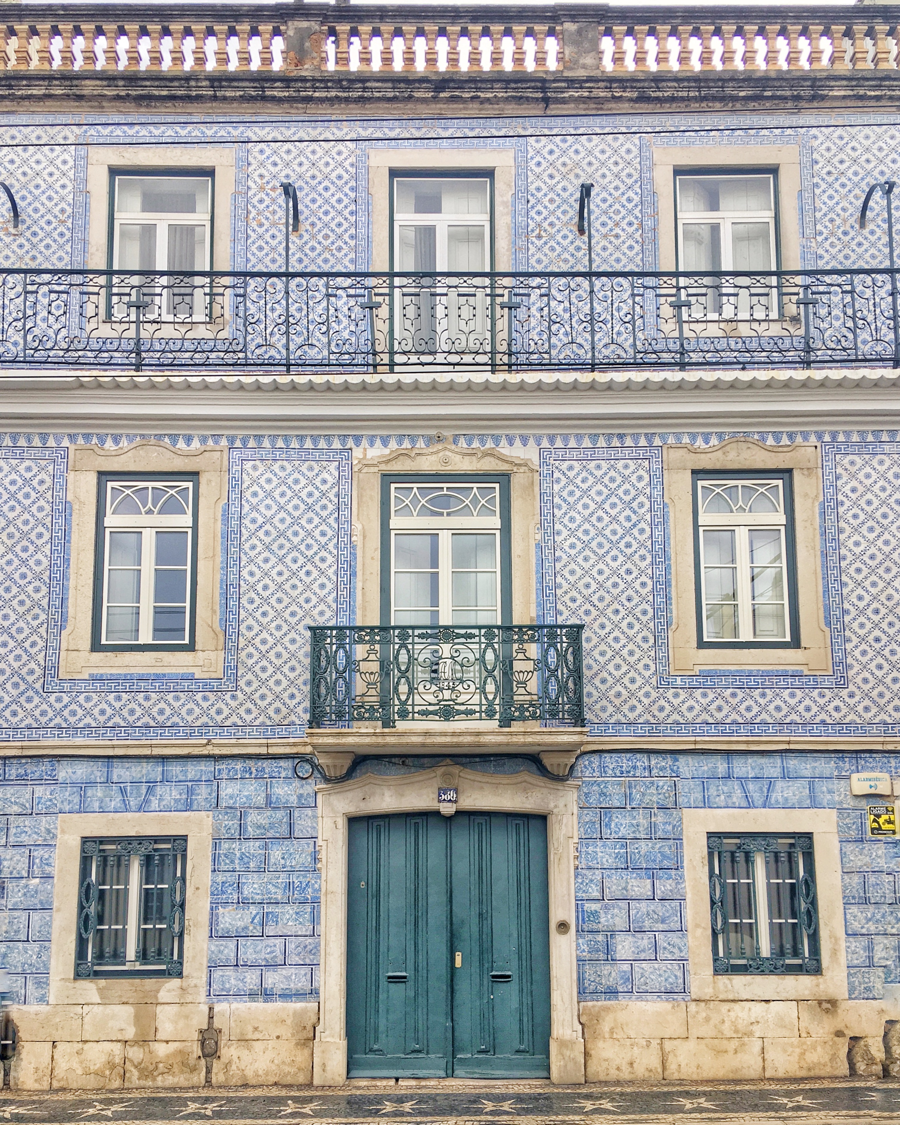 Beautiful portuguese tiled buildings