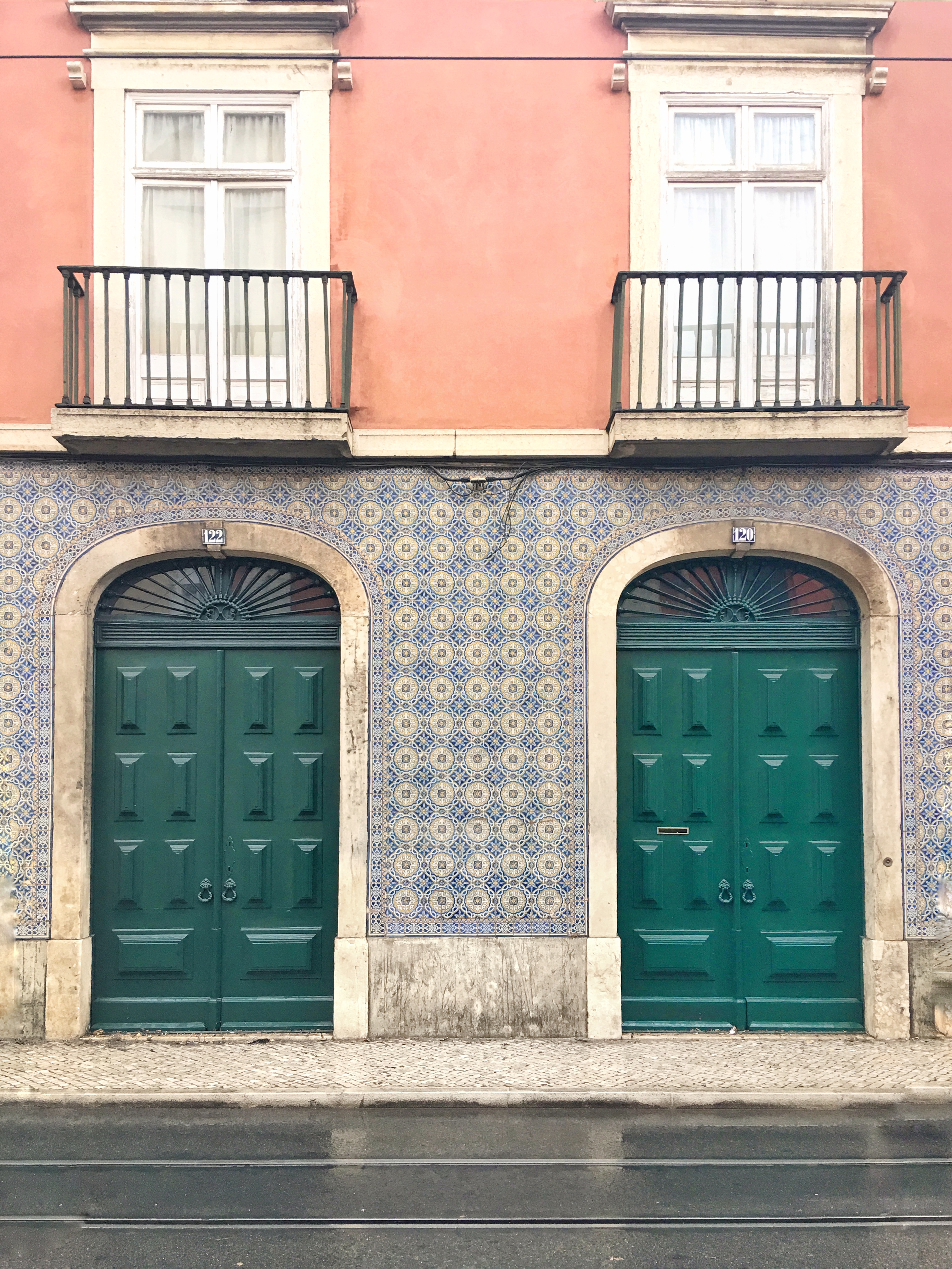 Beautiful tiling in Lisbon Portugal