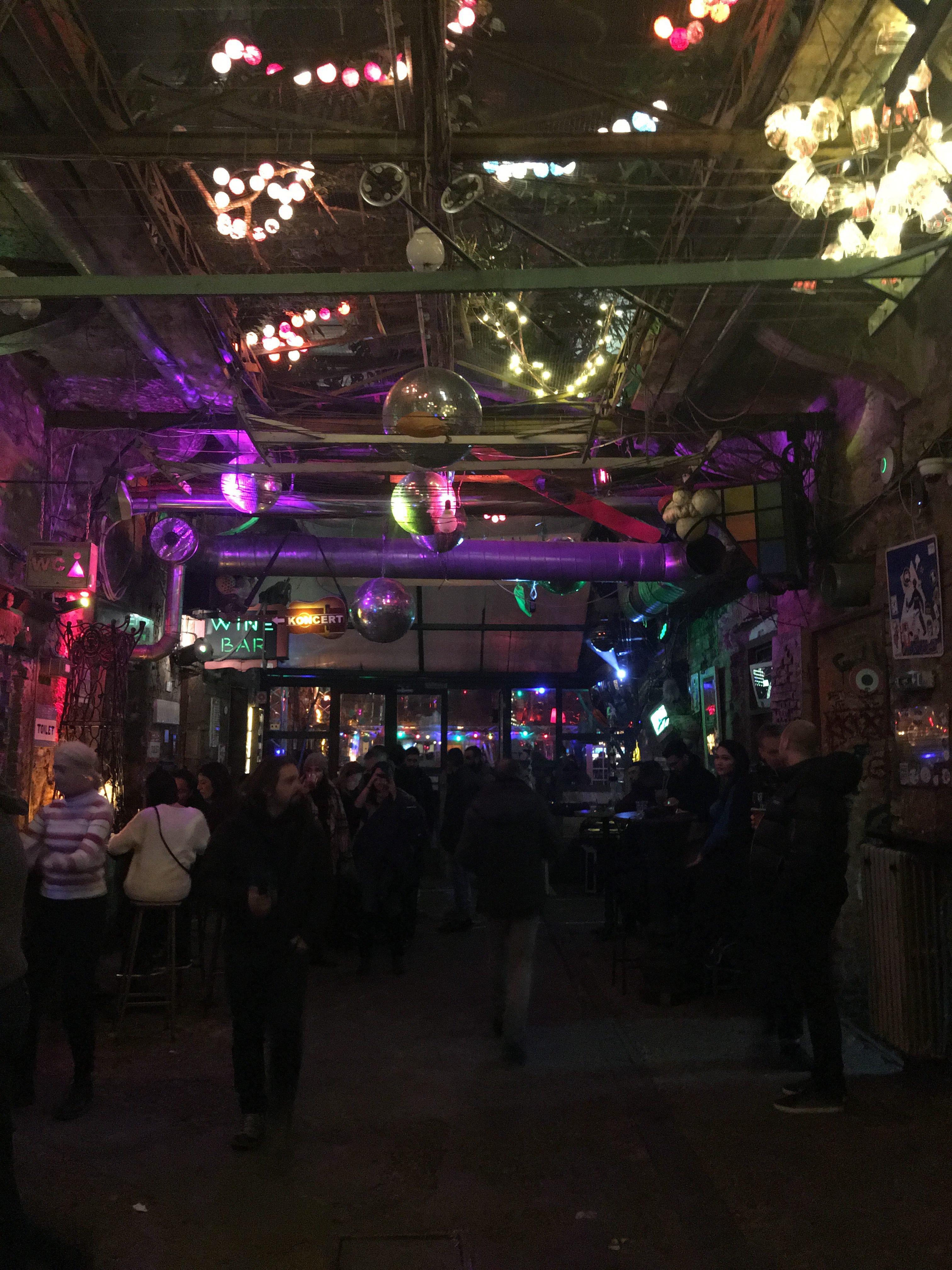 Entrance at Szimpla Kert in Budapest