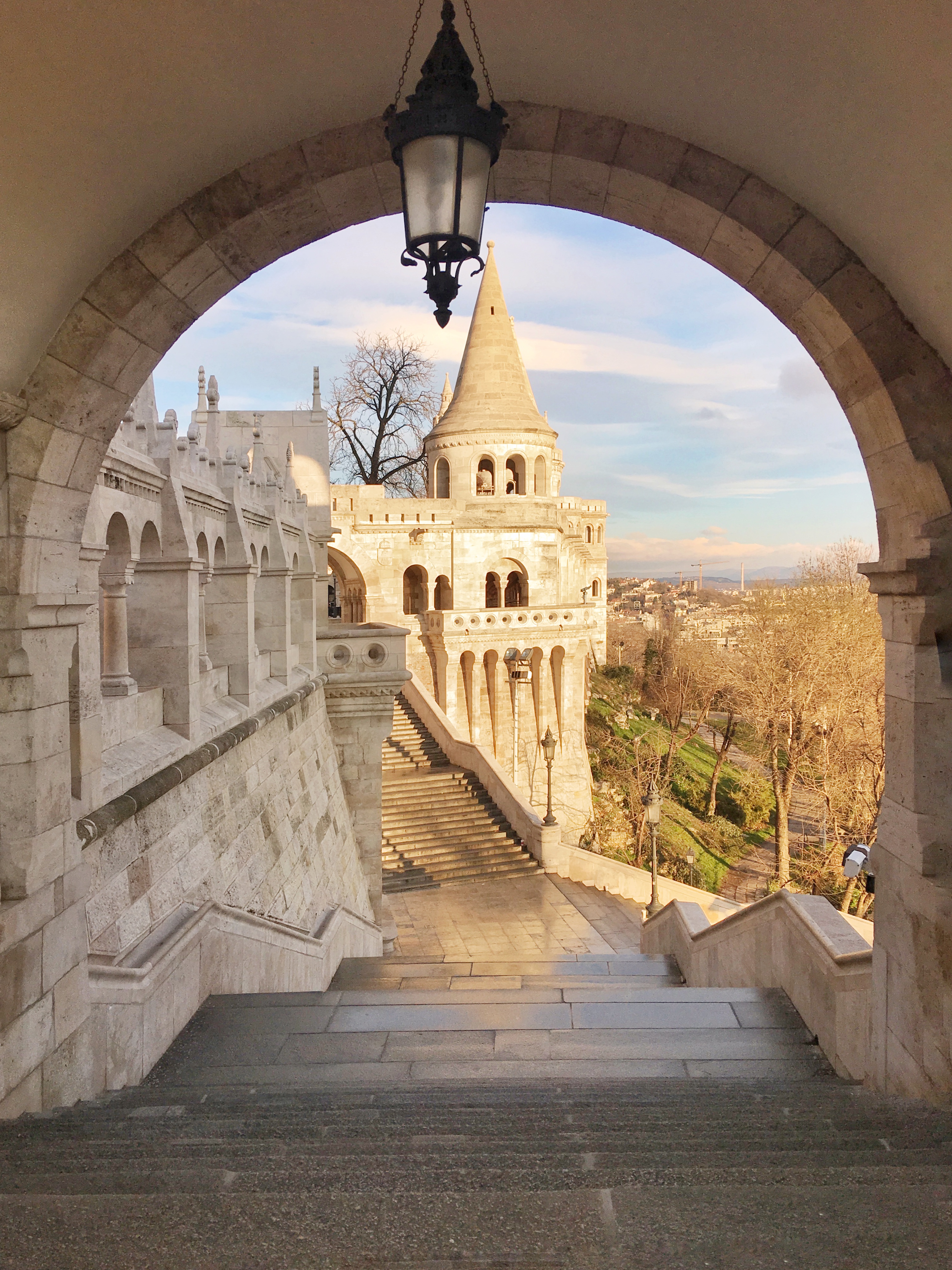 Architecture at Fisherman's Bastion in Budapest