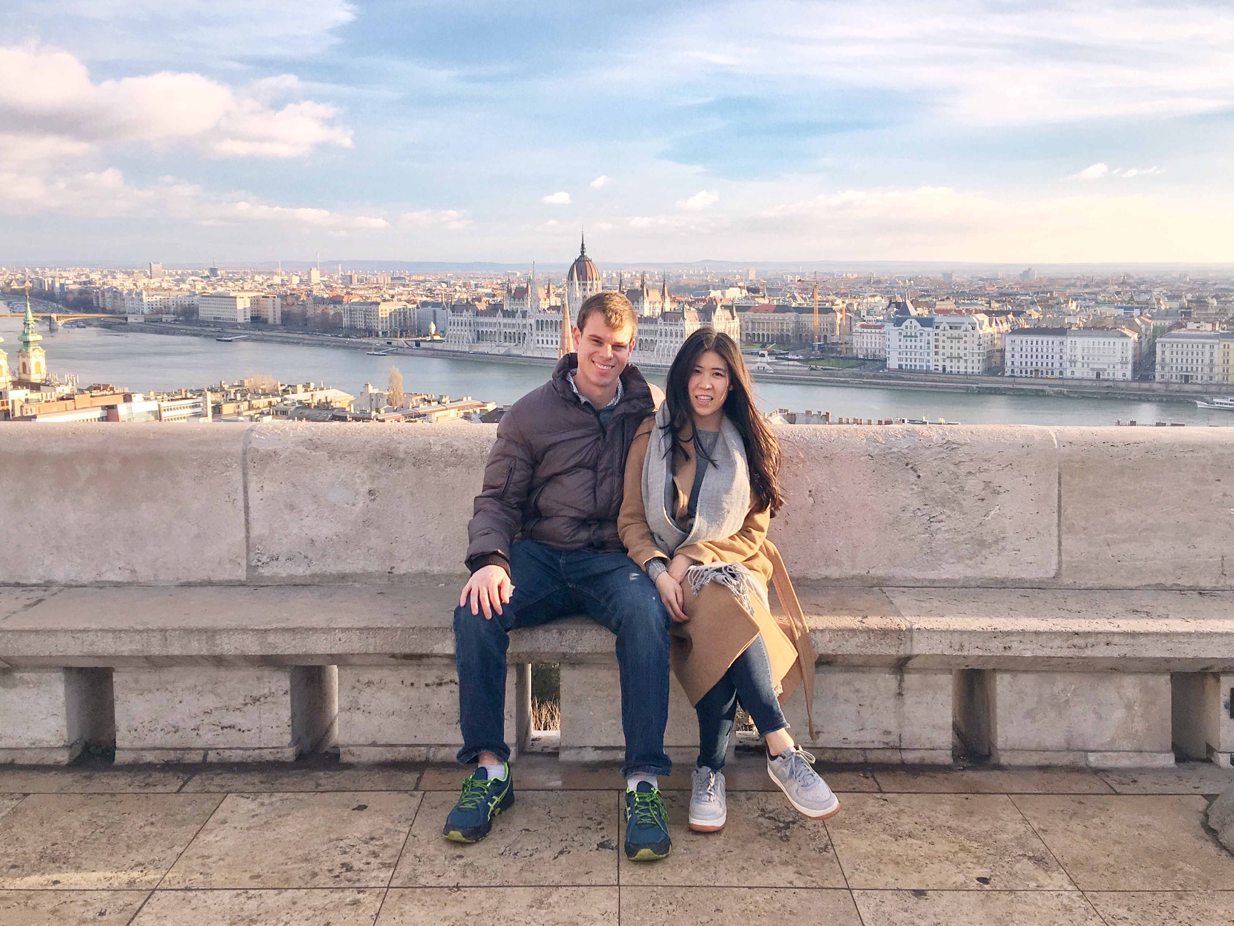 Amazing views in Budapest at Fisherman's Bastion