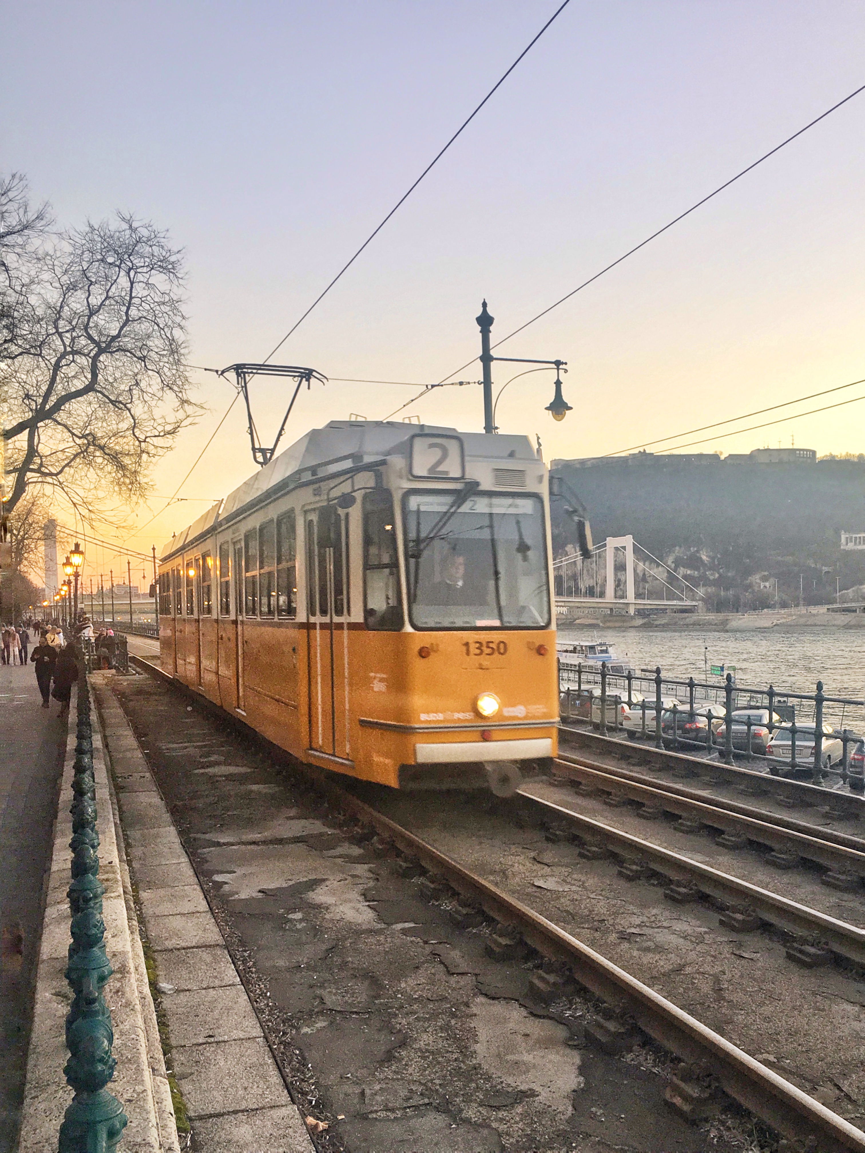 No. 2 Tram Budapest Danube Promenade