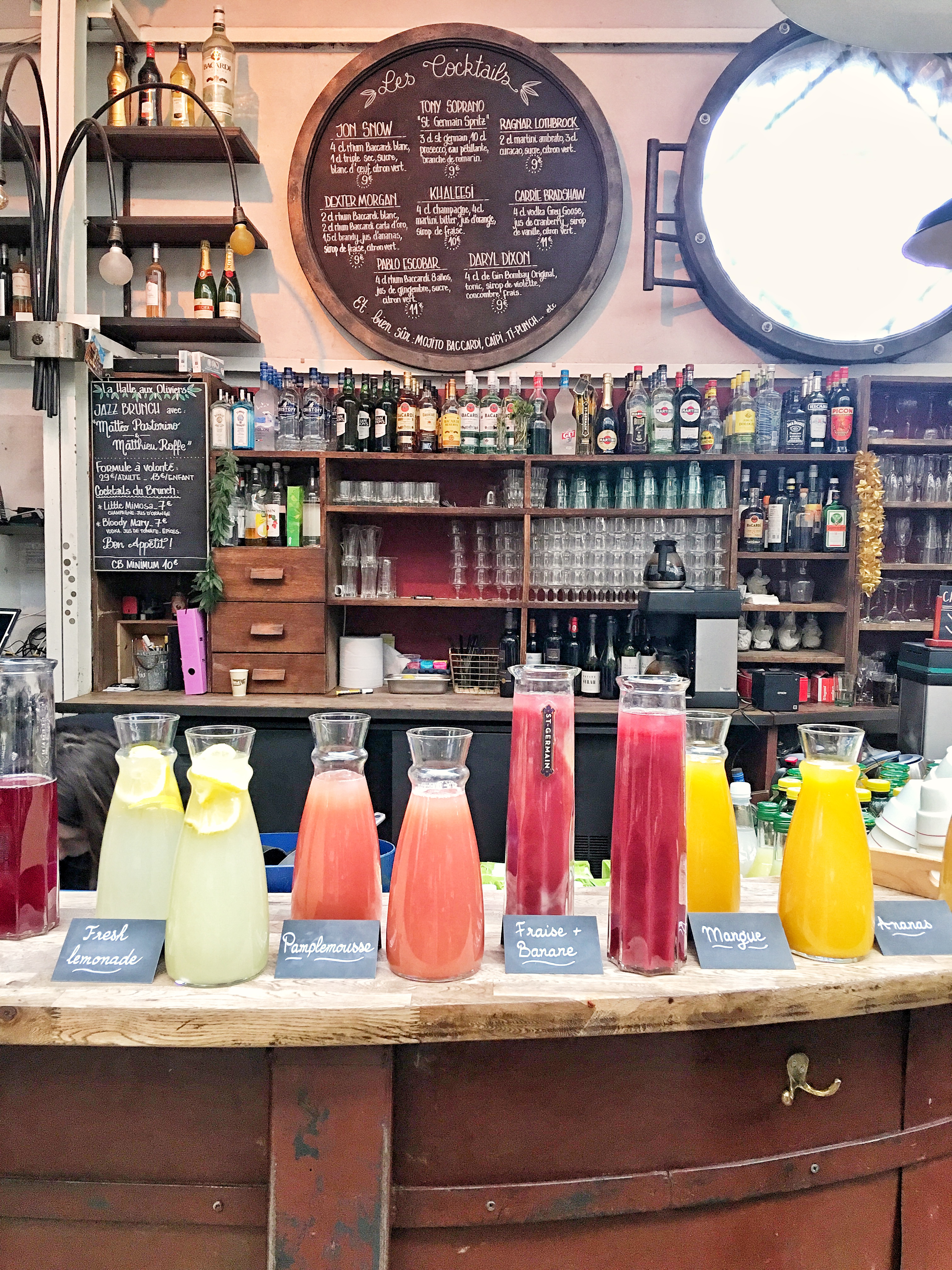 Beverage station at La Bellevilloise