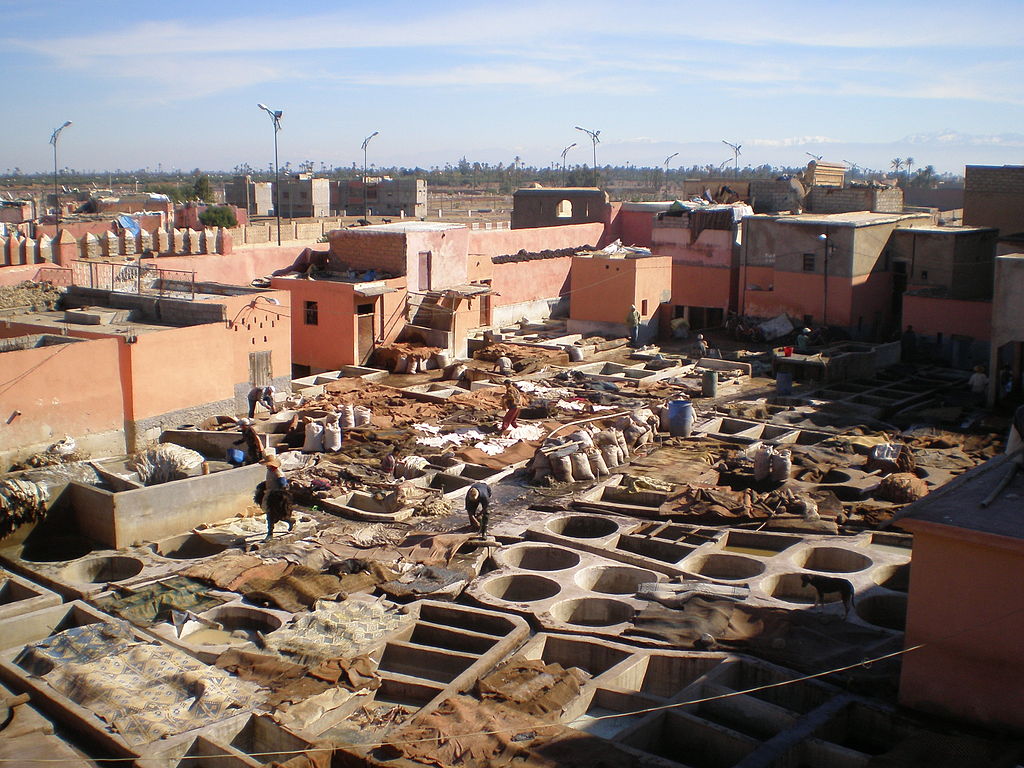 Tanneries at Marrakech