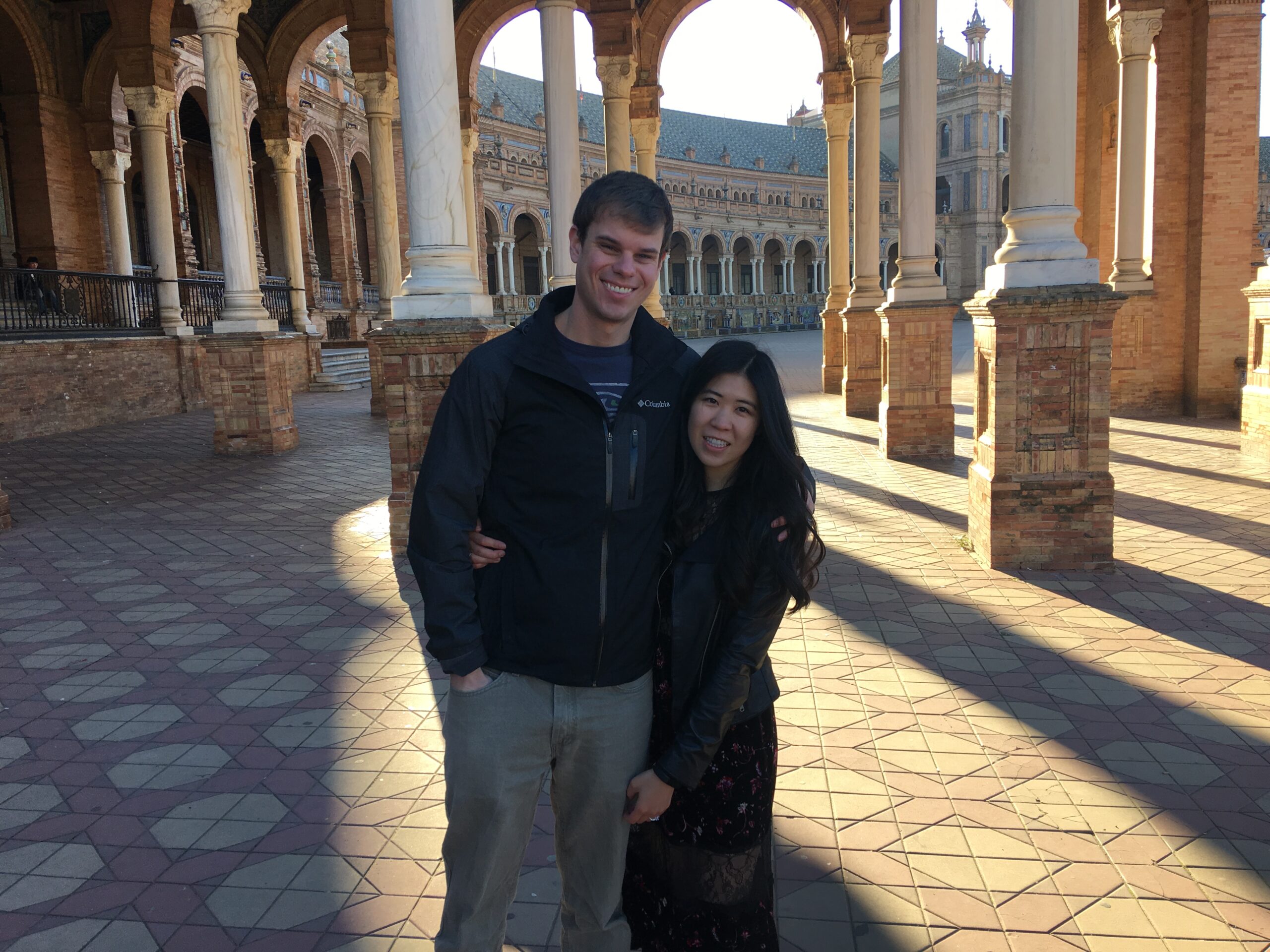 Hanging out at the Plaza de Espana