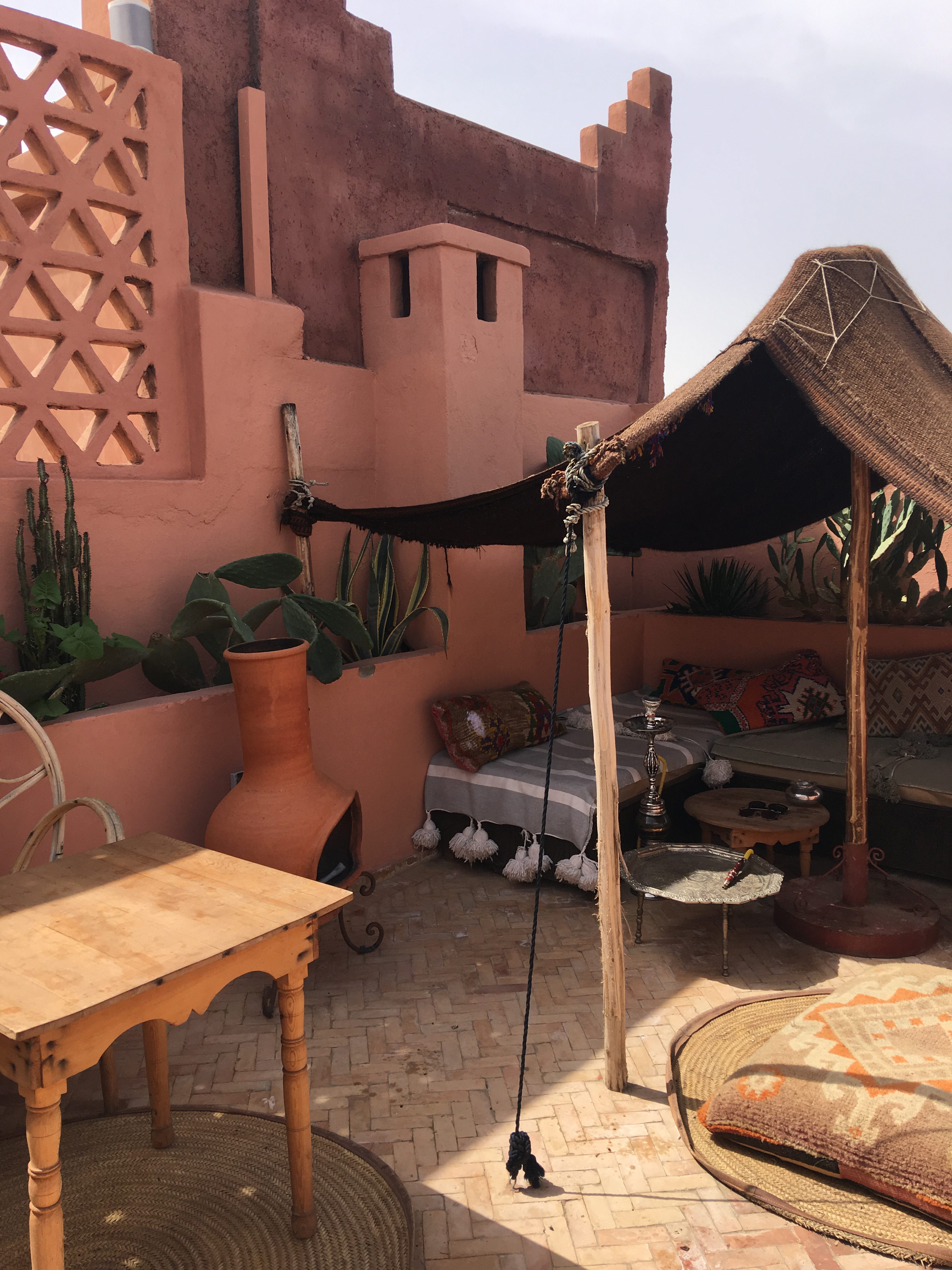 Cozy nooks at Riad BE Marrakech