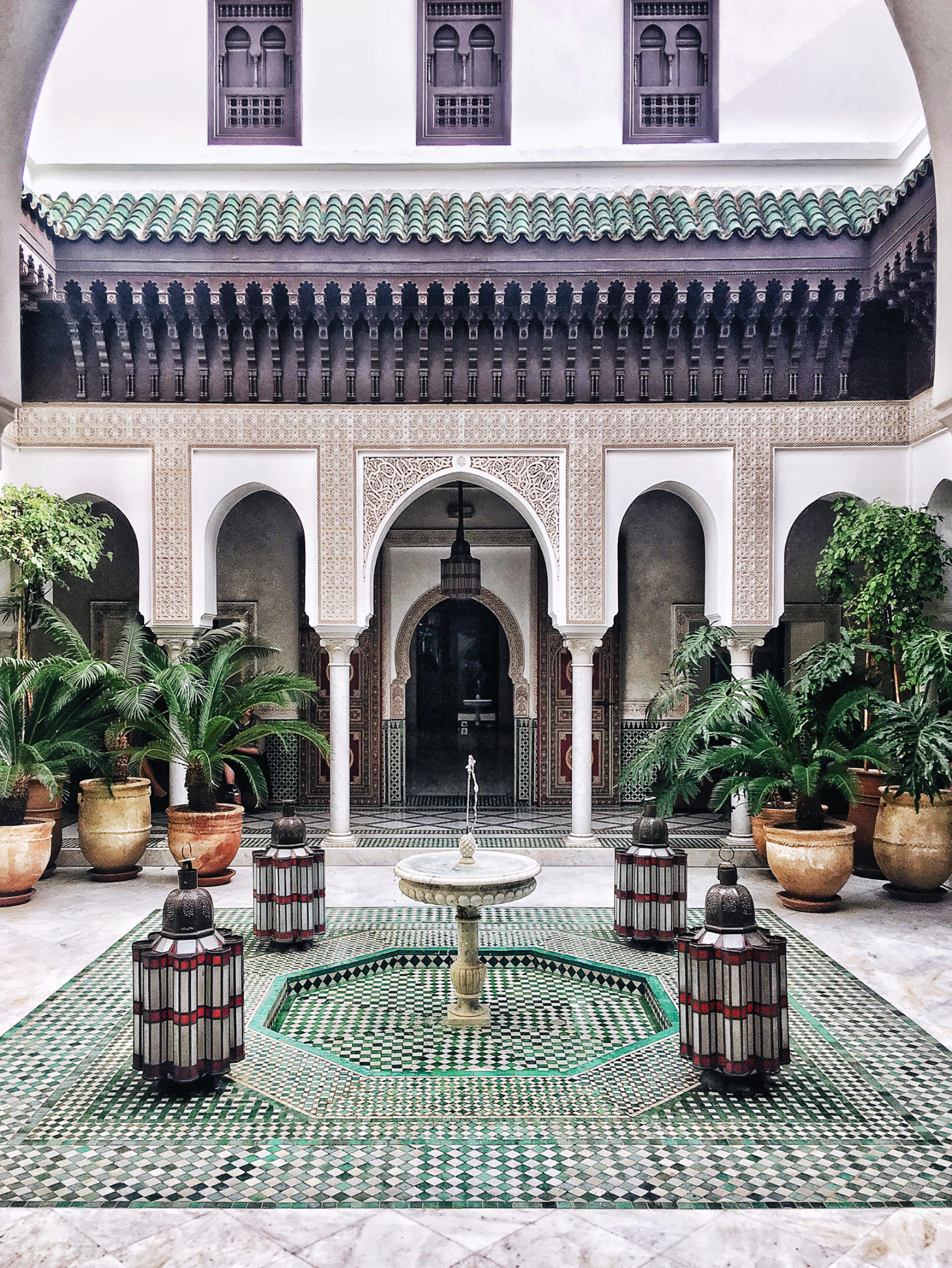Beautiful interior at La Mamounia Marrakech