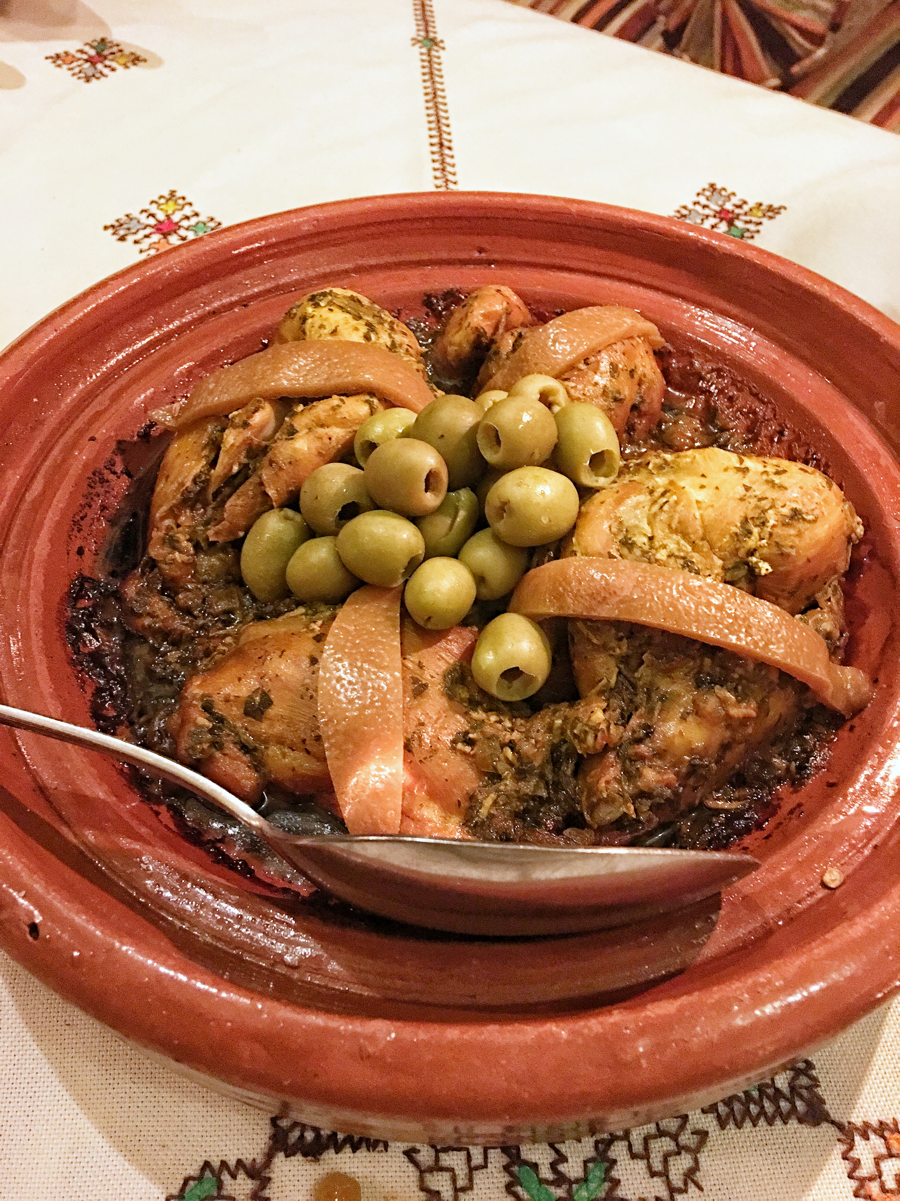 Chicken tagine at Riad Anabel