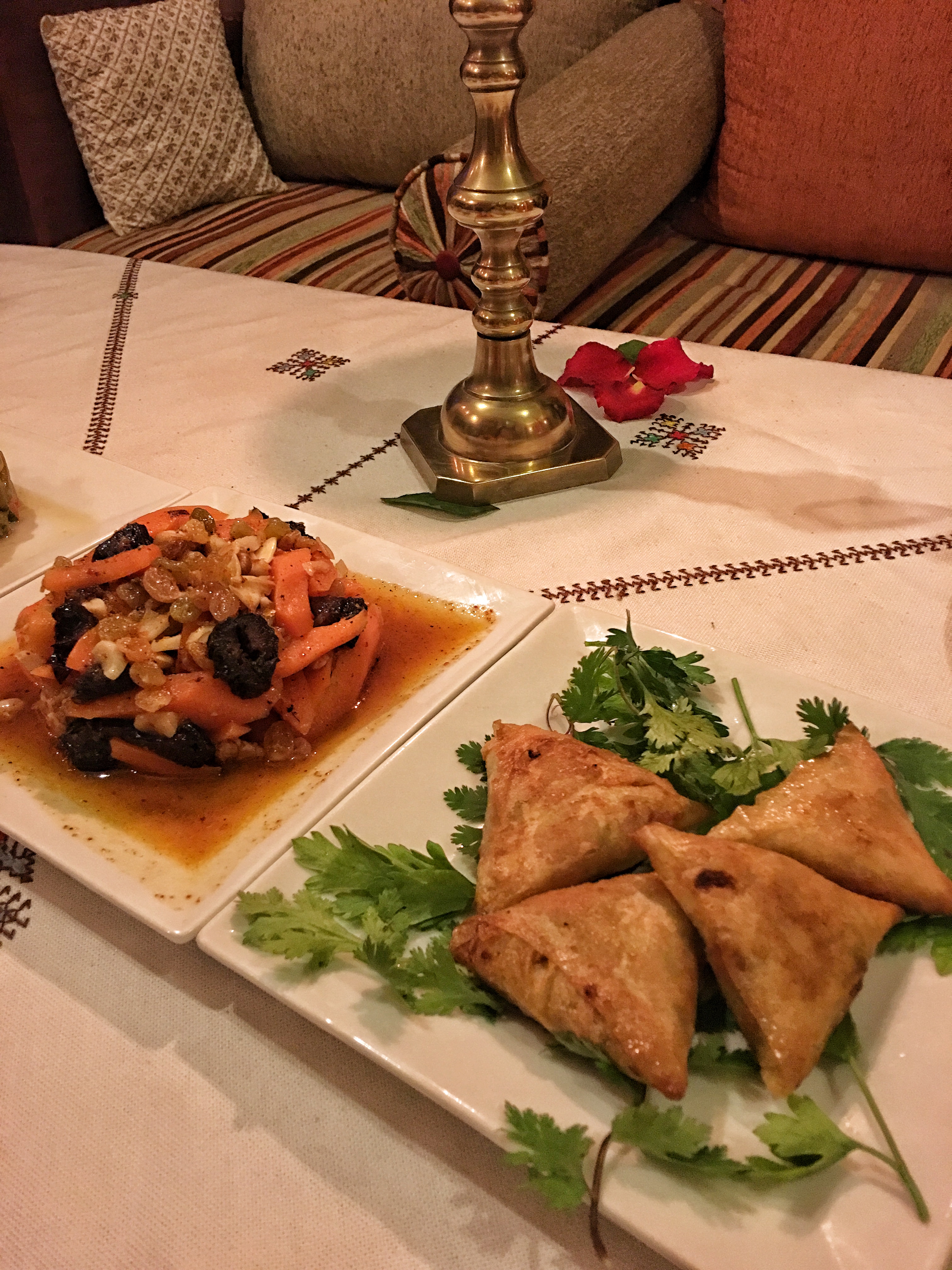 Mezze and Pastille at Riad Anabel Marrakech