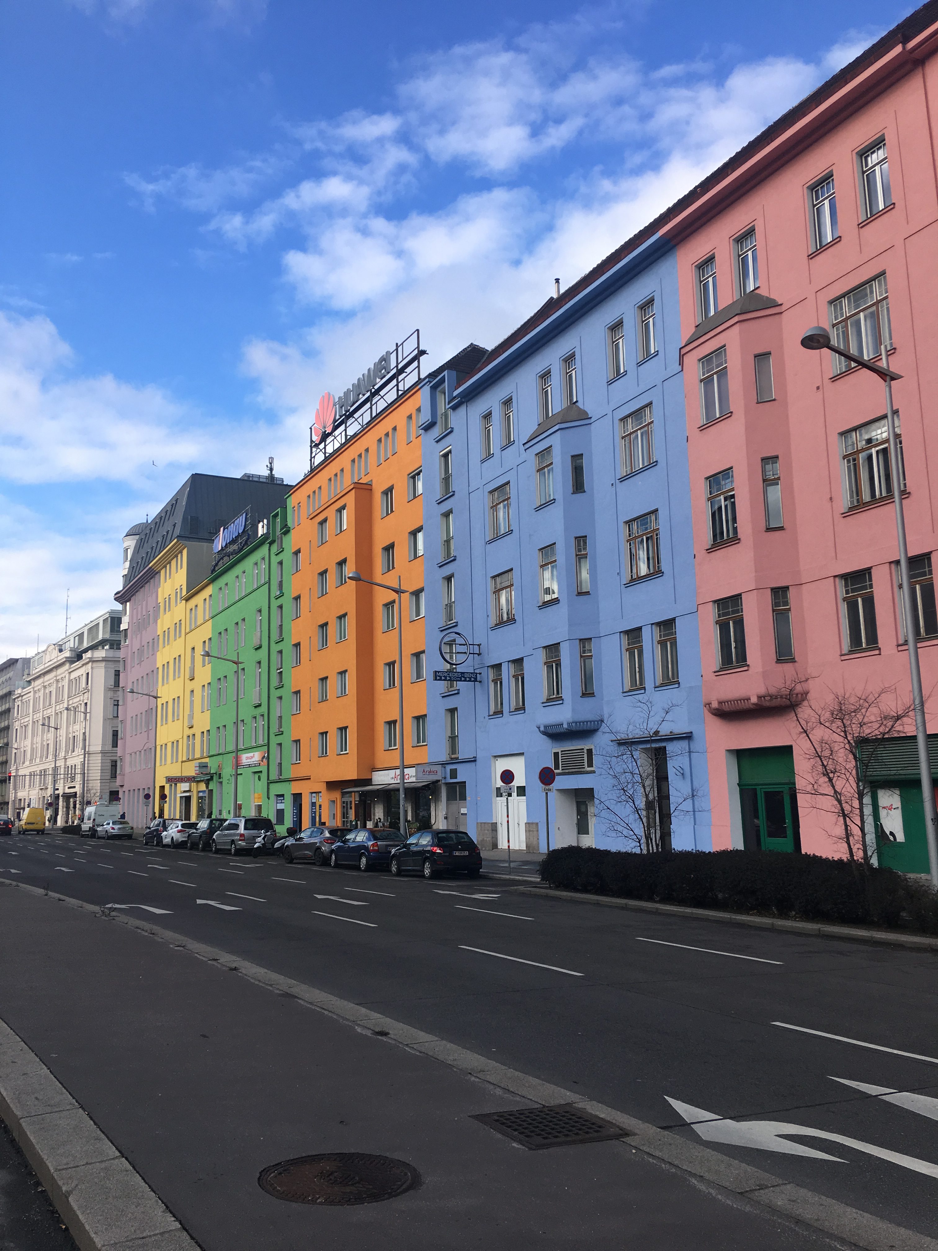 Colorful streets in Vienna