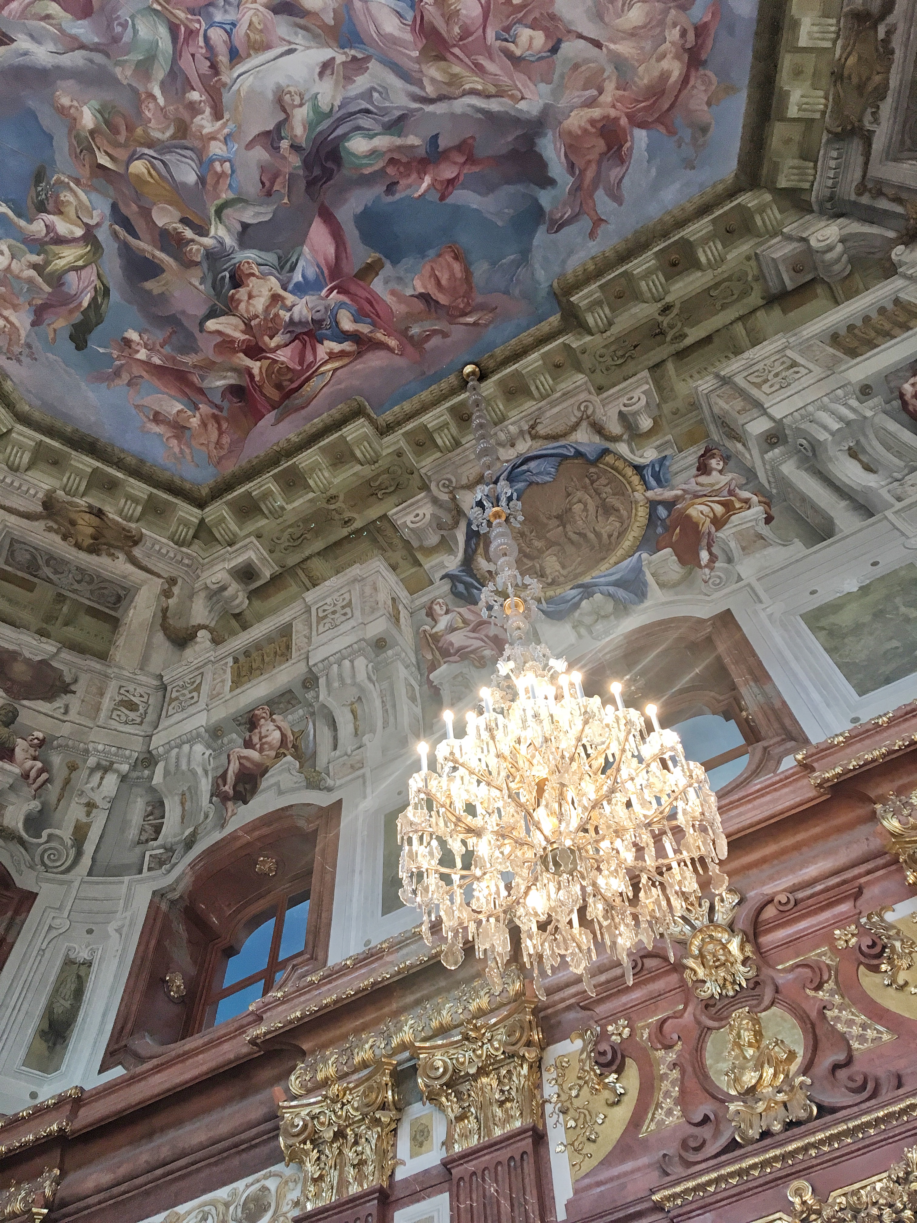 Ornate interiors of Belvedere Palace